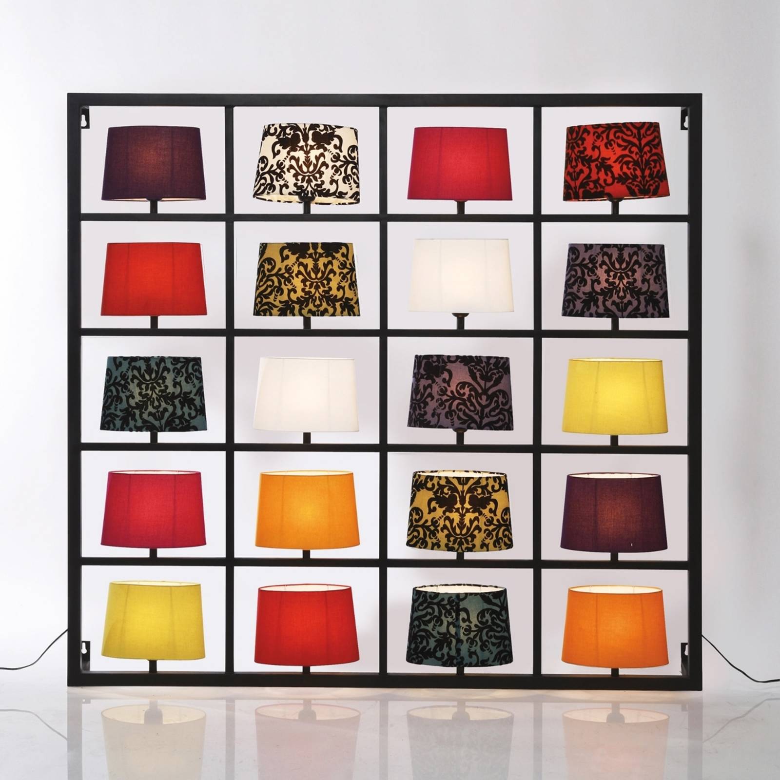 Kare Designer Wall Light - Living / Dining Room - dimmable - Multi-colored