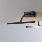 Matisse LED seinavalgusti, laius 34 cm, must