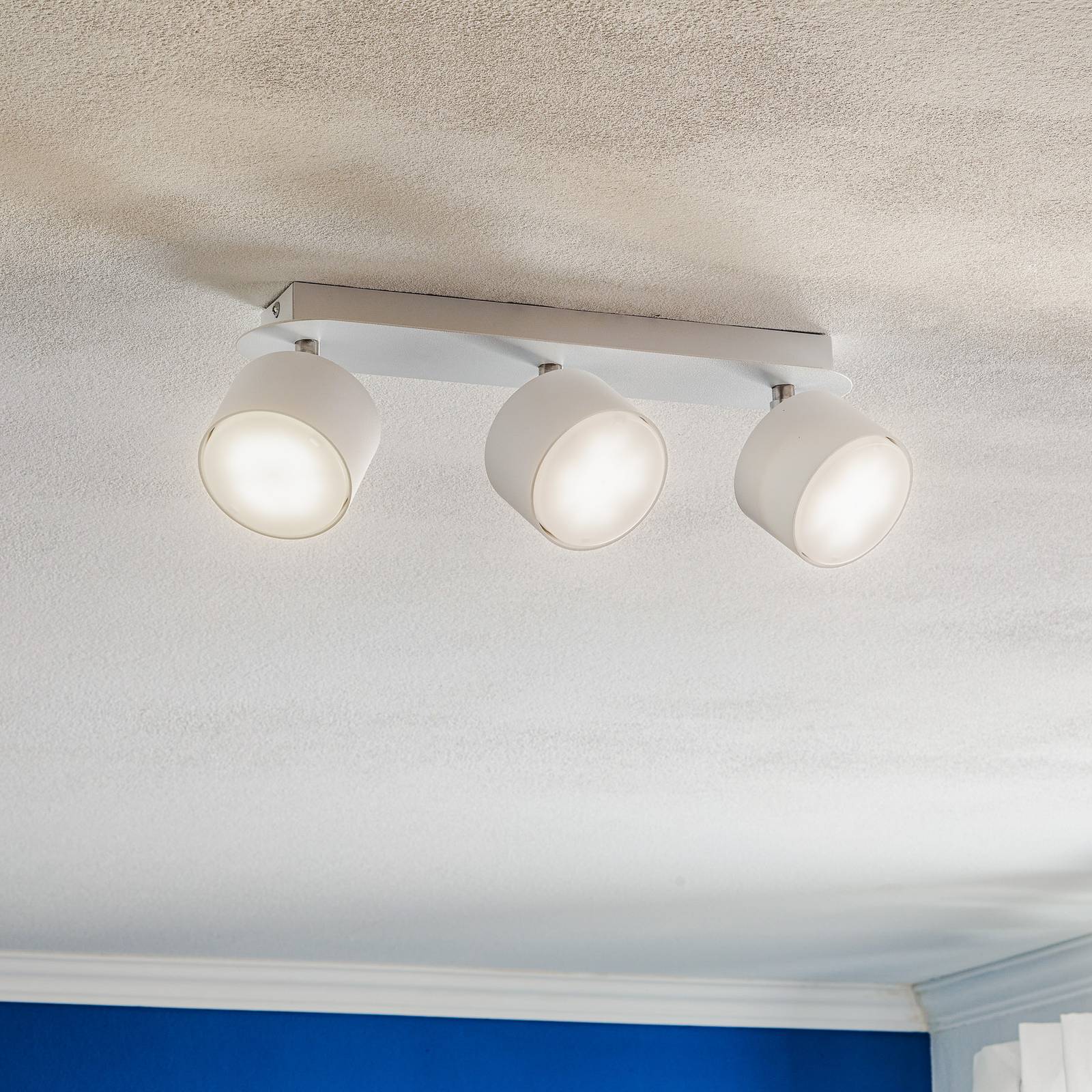 Eko-Light Spot pour plafond Cloudy à 3 lampes blanc