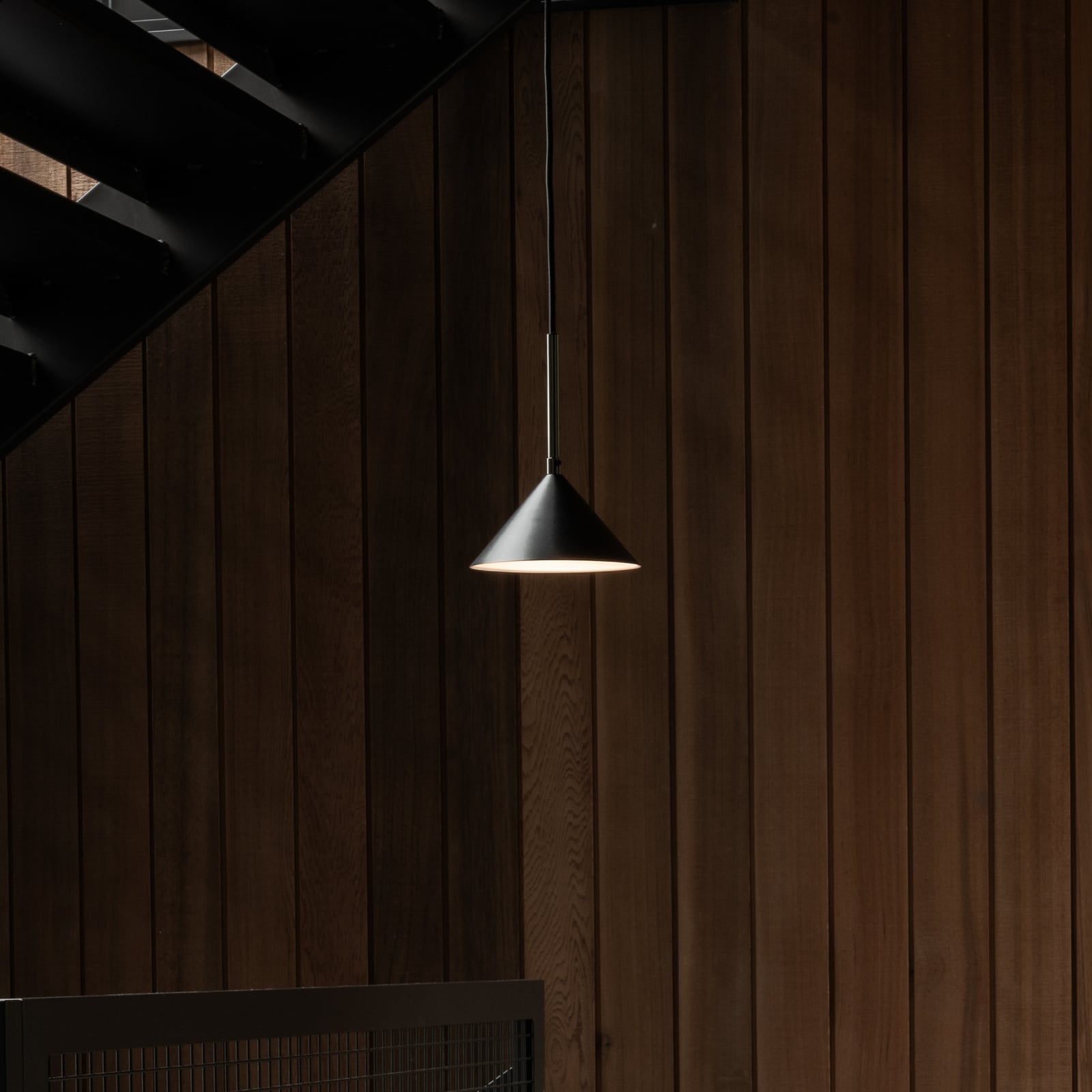 Kuro viseća lampa, Ø17 cm, crna, metal, G9 - Watt & Veke