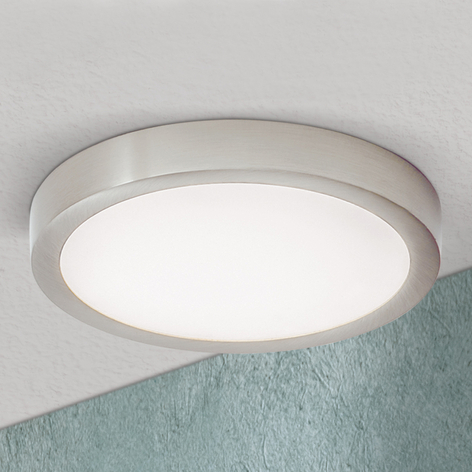 LED-taklampe Vika, rund, titan matt