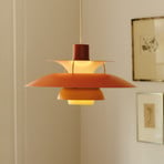 Deense designer hanglamp PH 5, oranje