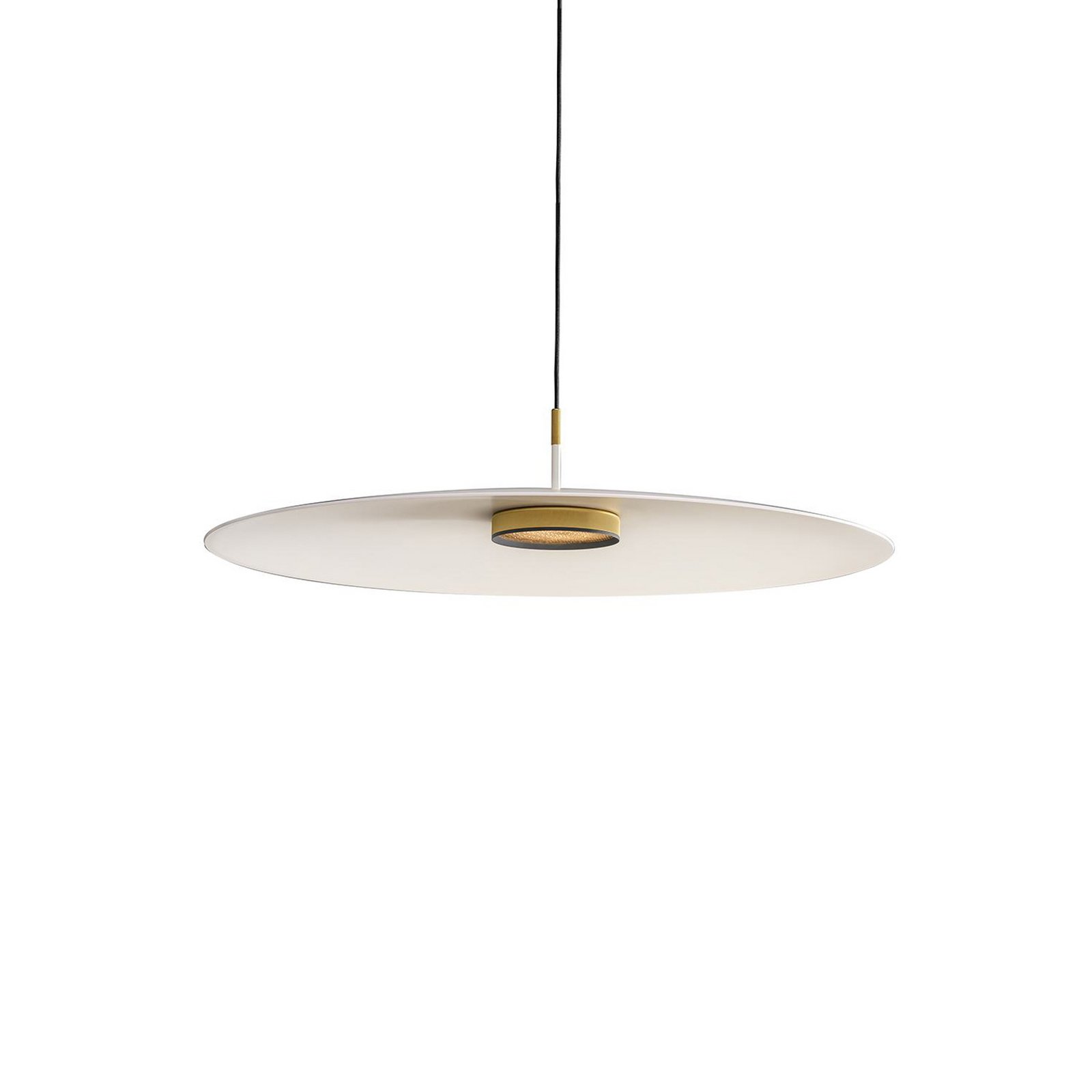 OLEV LED-Hängelampe OVERFLY PLUS, weiß/gold, Ø 55 cm 2.700 K