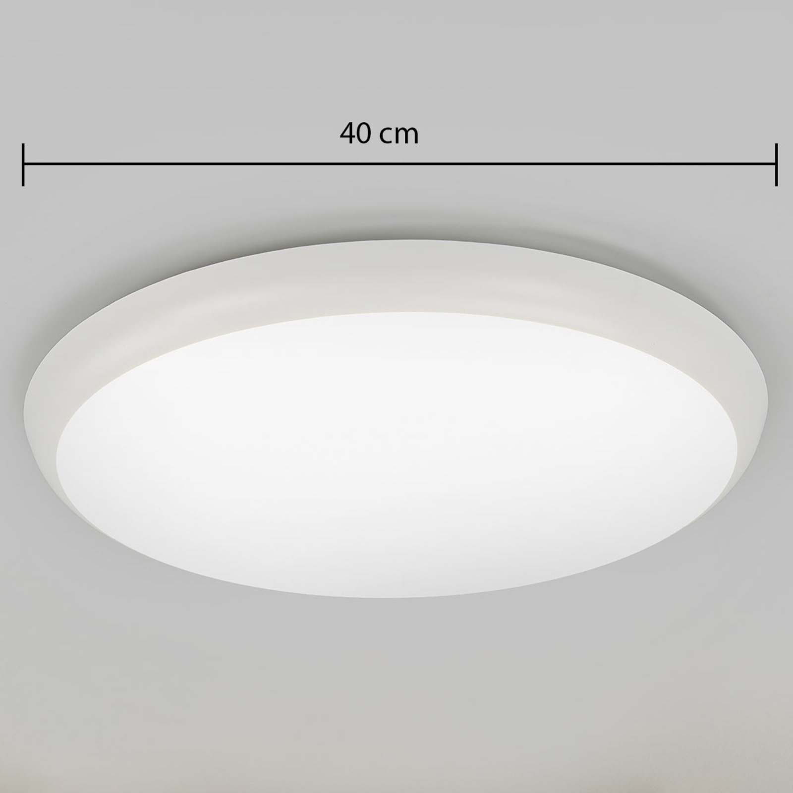 Augustin – okrągła lampa sufitowa LED, 40 cm