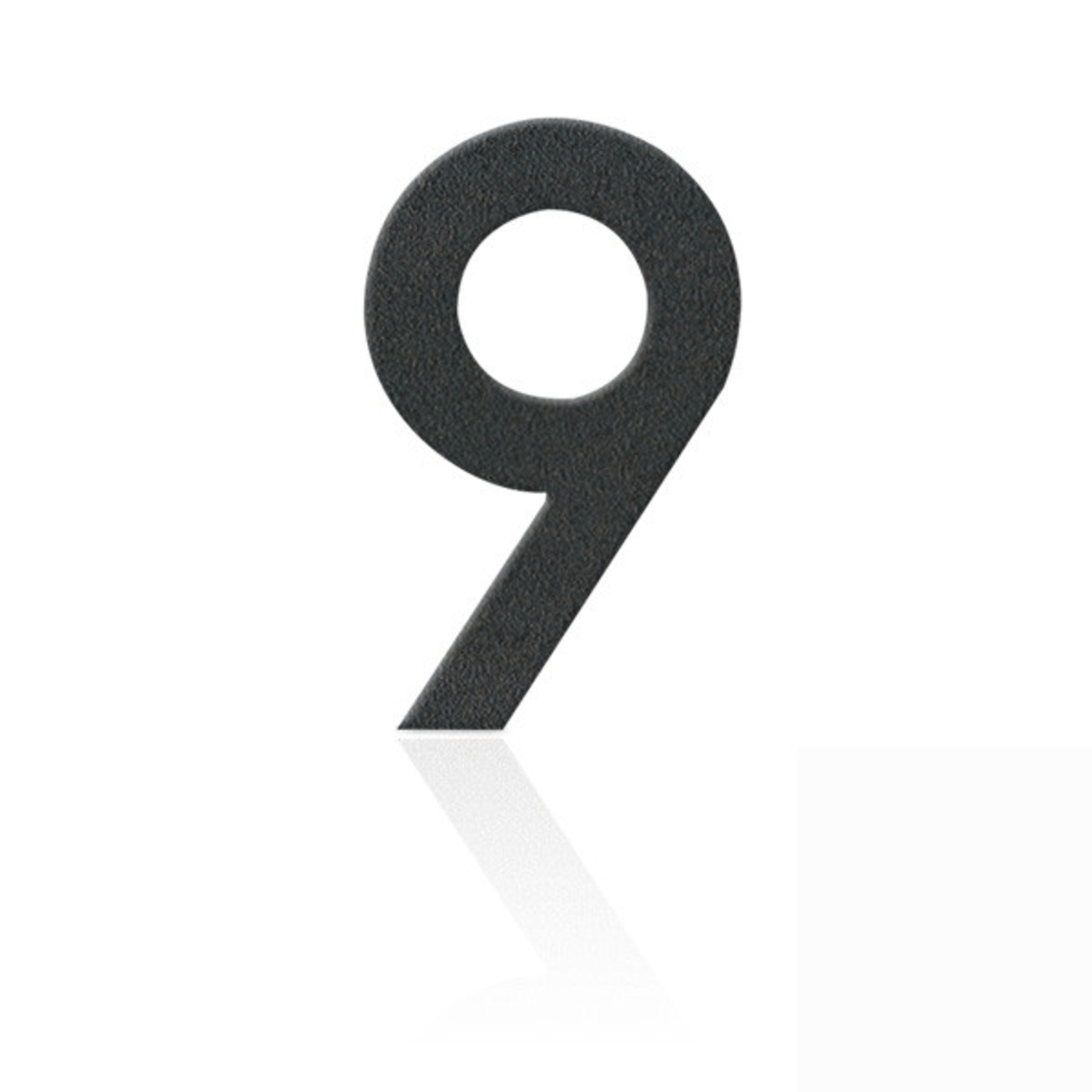 Čísla domu ušľachtilá oceľ číslica 9 sivá