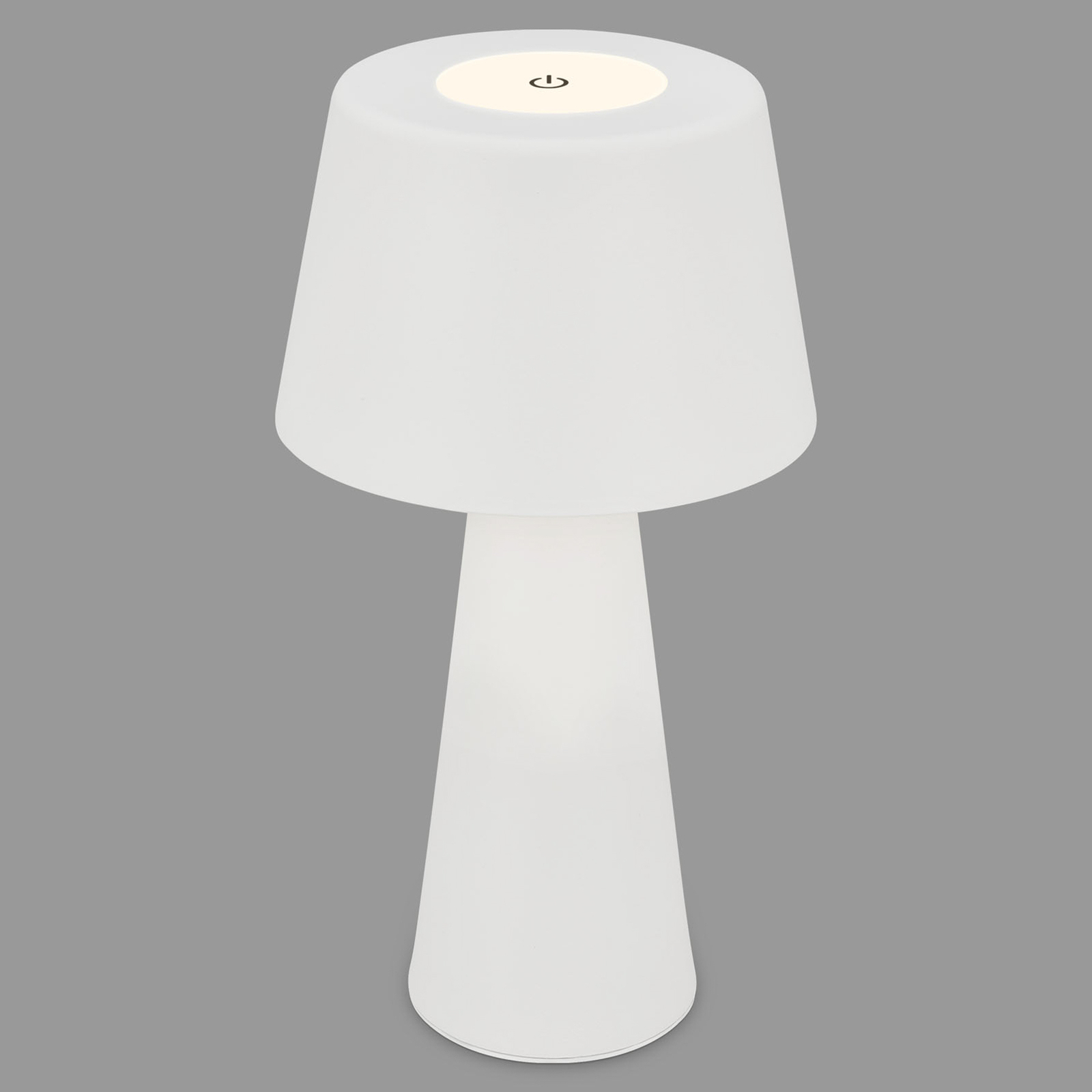 LED stolní lampa Kihi s dobíjecí baterií, bílá