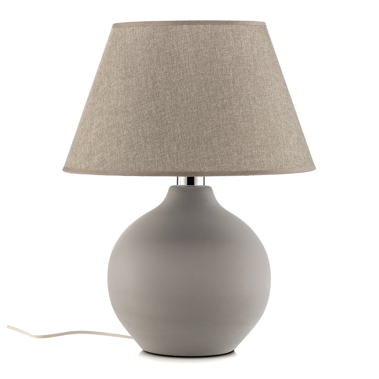 Galda lampa Sfera, augstums 53 cm, cementa/pelēka