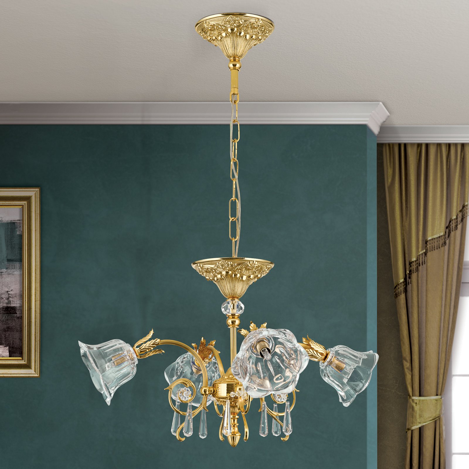 Kaisa Ceiling Light Tasteful 24 Carat