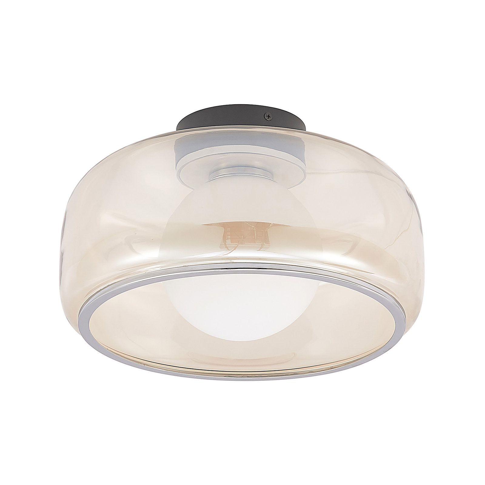 Lucande Tellima LED-Deckenleuchte, cognacfarben