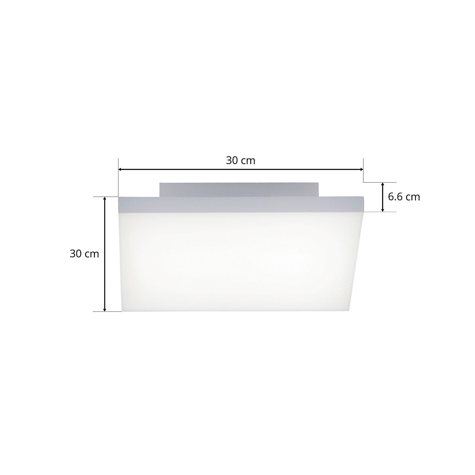 Paul Neuhaus Q-FRAMELESS Deckenlampe RGBW 30x30cm