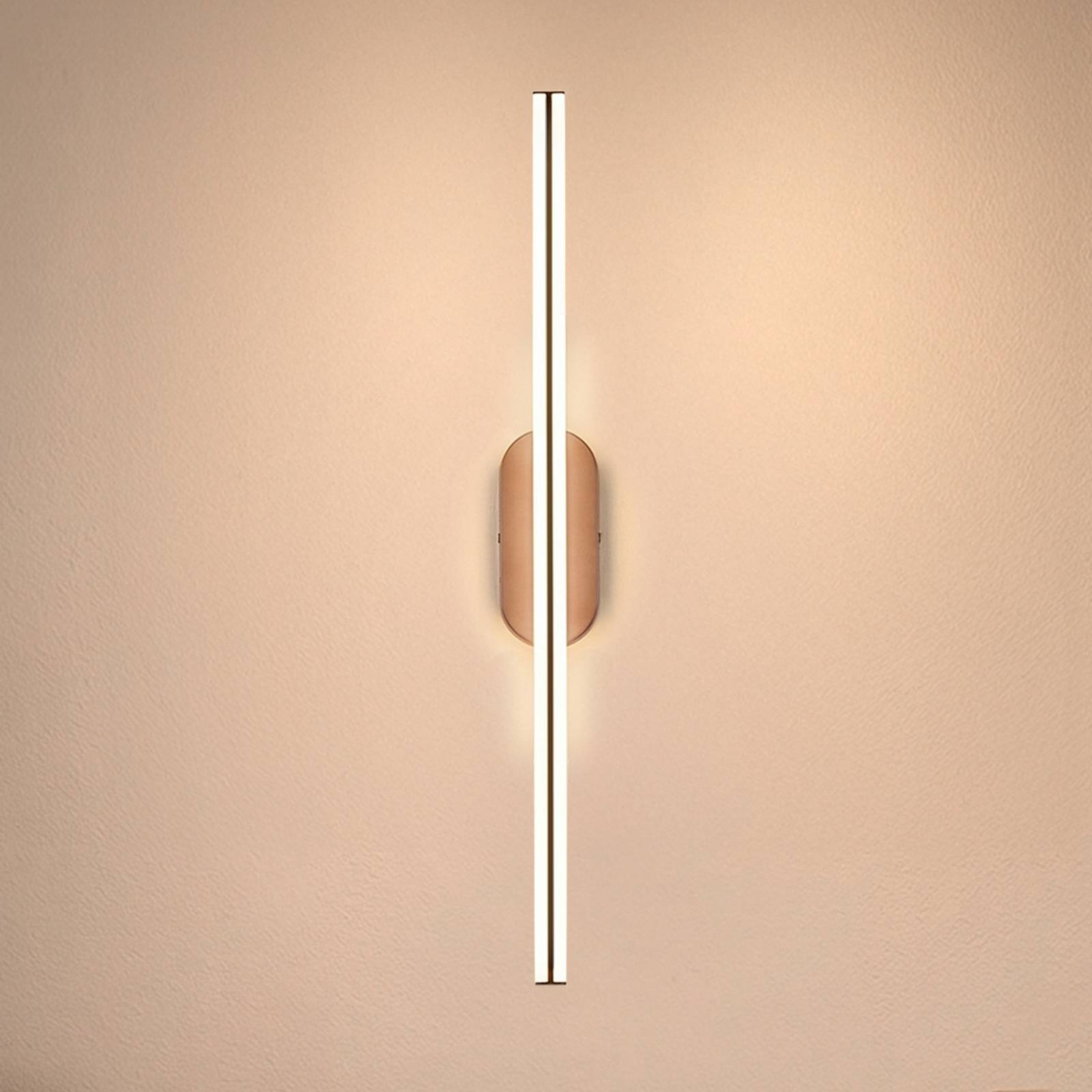 Kinkiet LED „Ruth”, kolor brązowy/antracytowy, wysokość 60 cm, 3 000 K