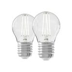 Calex Smart LED E27 P45 4,5W Filament CCT set om 2