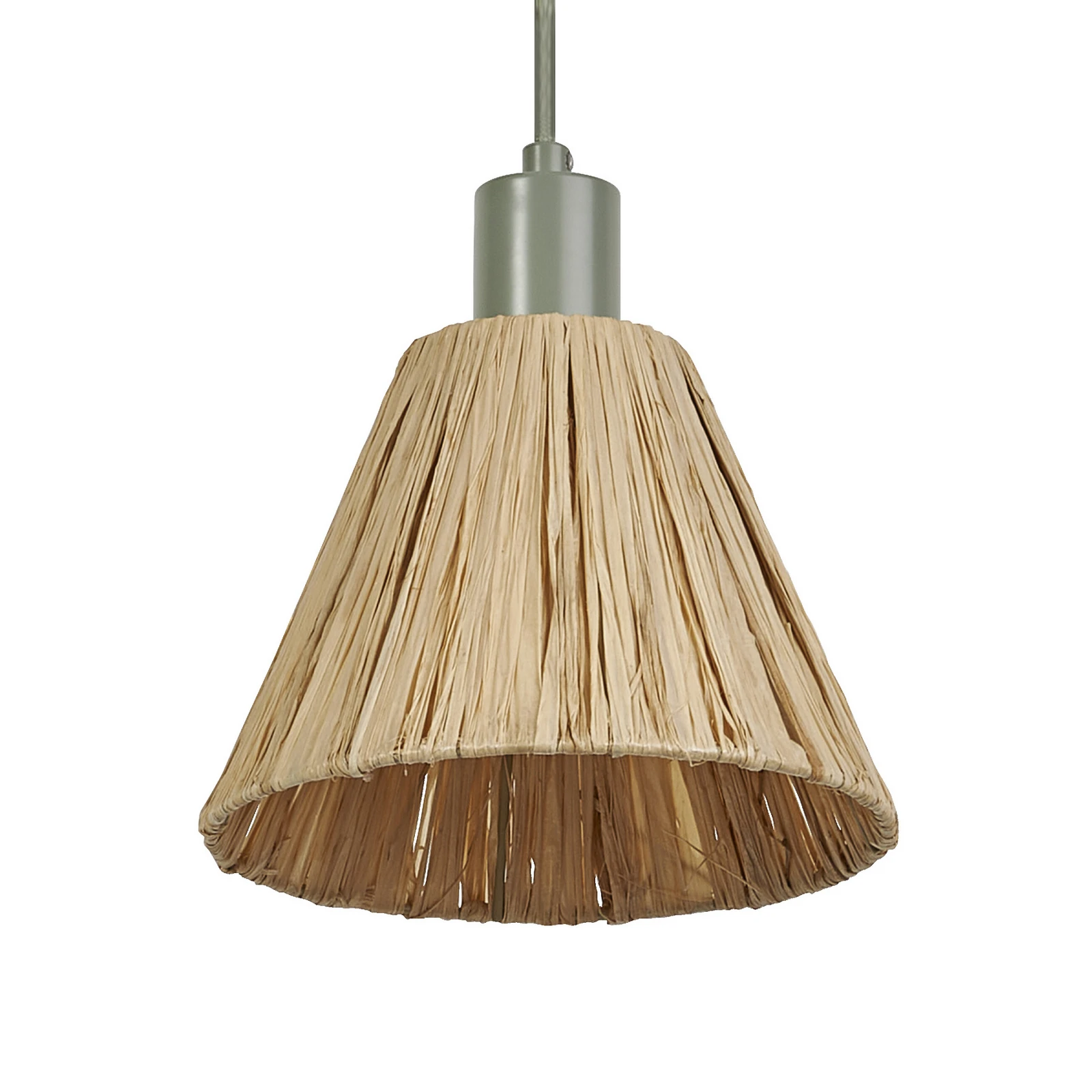 Lámpara colgante OSRAM Decor Raffia, 1 luz, rafia, color natural