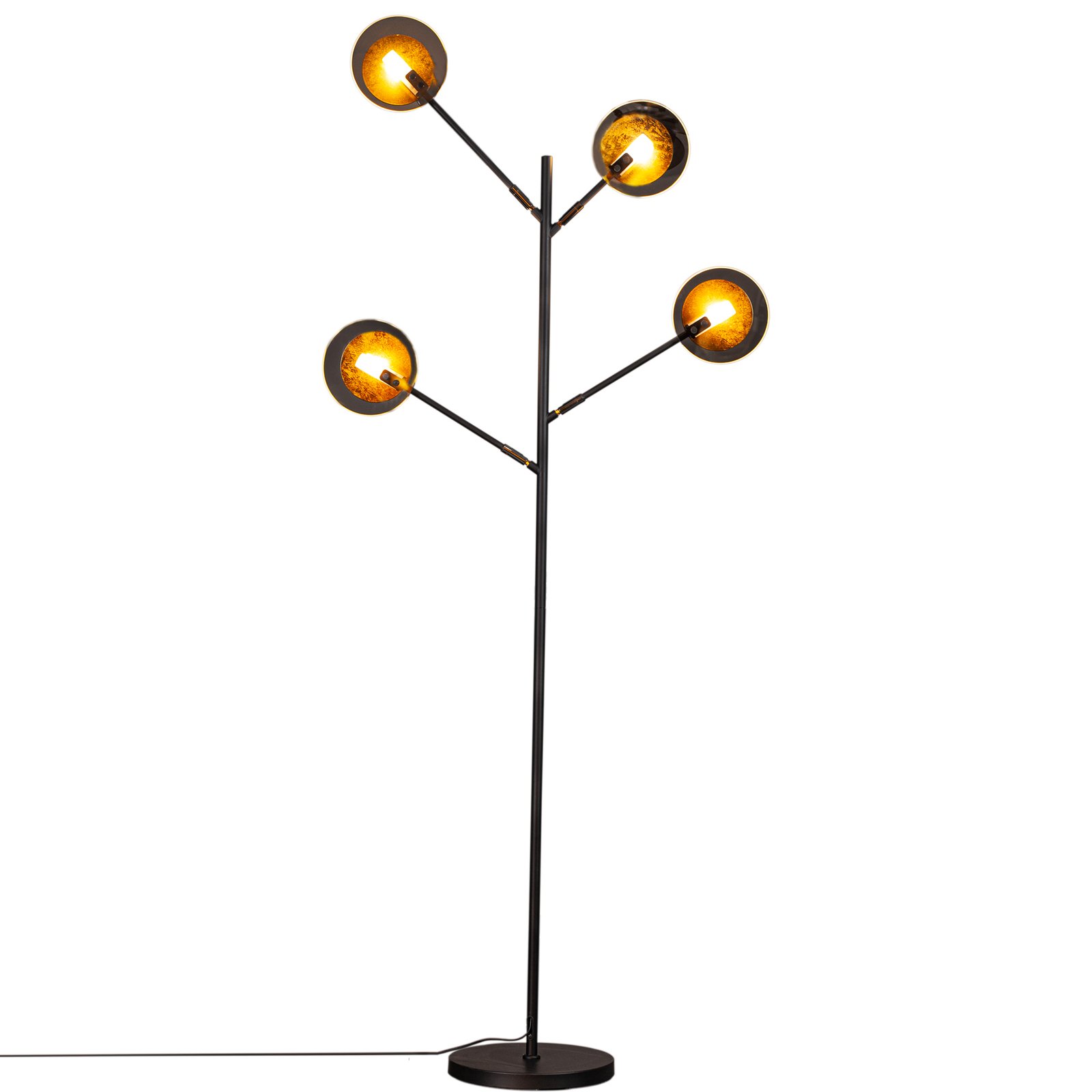 Turno Gulvlampe Black/Gold - By Rydéns