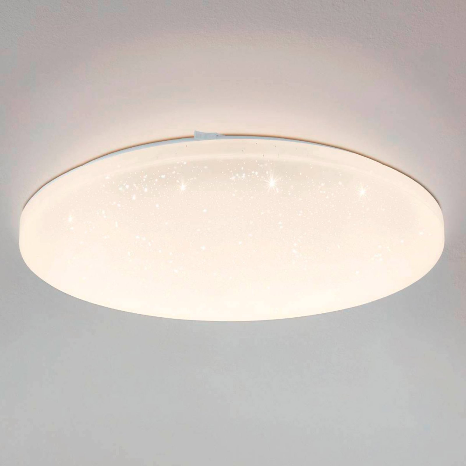 Frania-S LED ceiling lamp, crystal effect, 43 cm