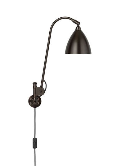 Aplică Bestlite BL6, Ø 16 cm, negru/alamă - GUBI