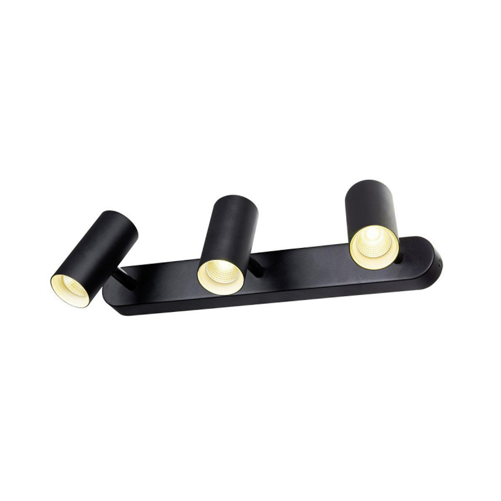 SLV LED plafondspot Noblo, 3.000 K, zwart, lengte 40 cm