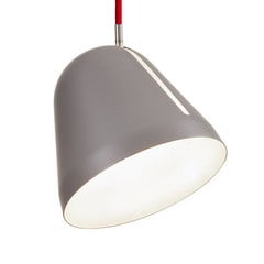 Nyta Tilt S lampa wisząca kabel 3m czerwony, szara