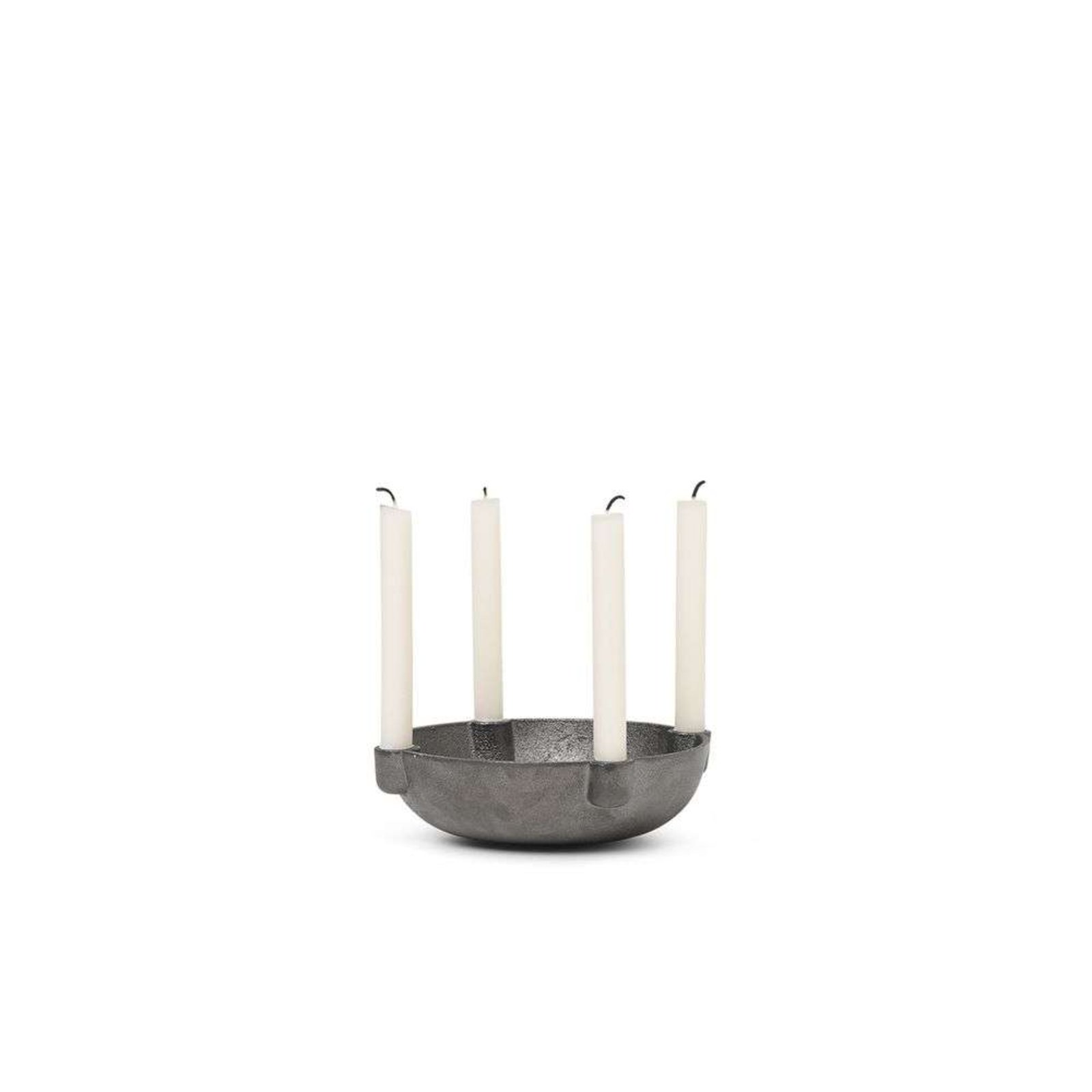 Bowl Kynttilänjalka Small Black Brass - Ferm Living