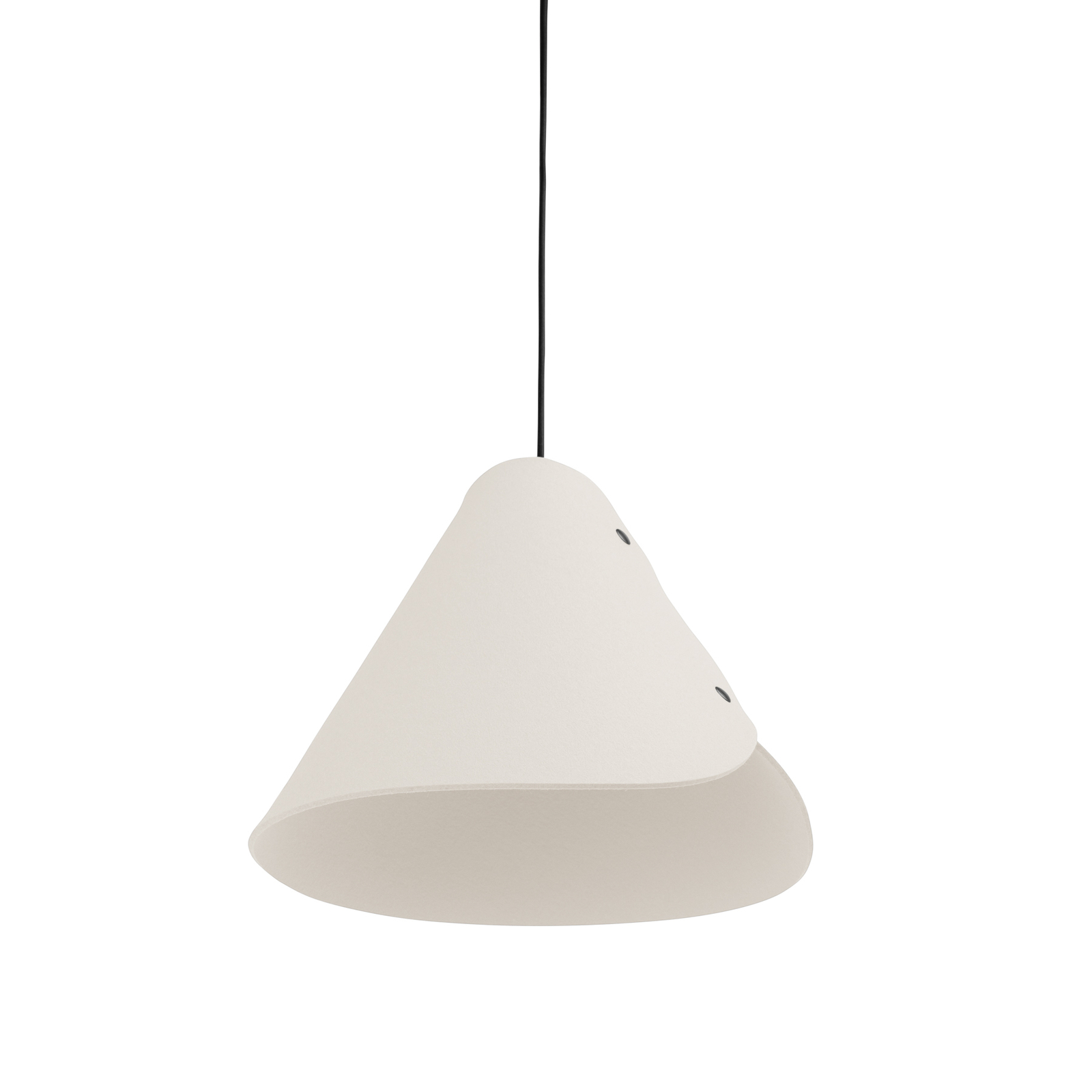 ALMUT 0314 pendant light conical 1-bulb wool white