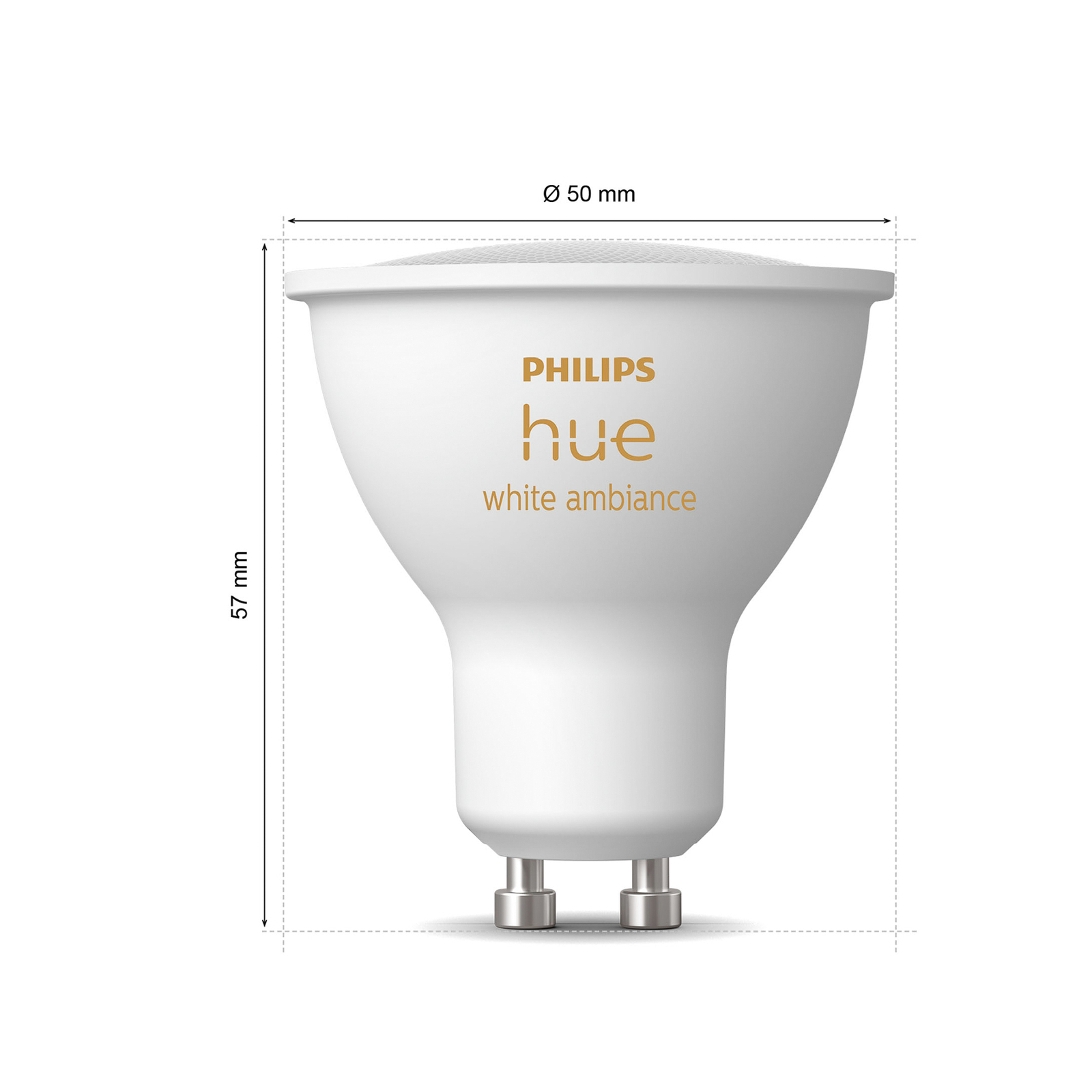 Philips Hue White Ambiance GU10 4.2W Refletor 3pcs