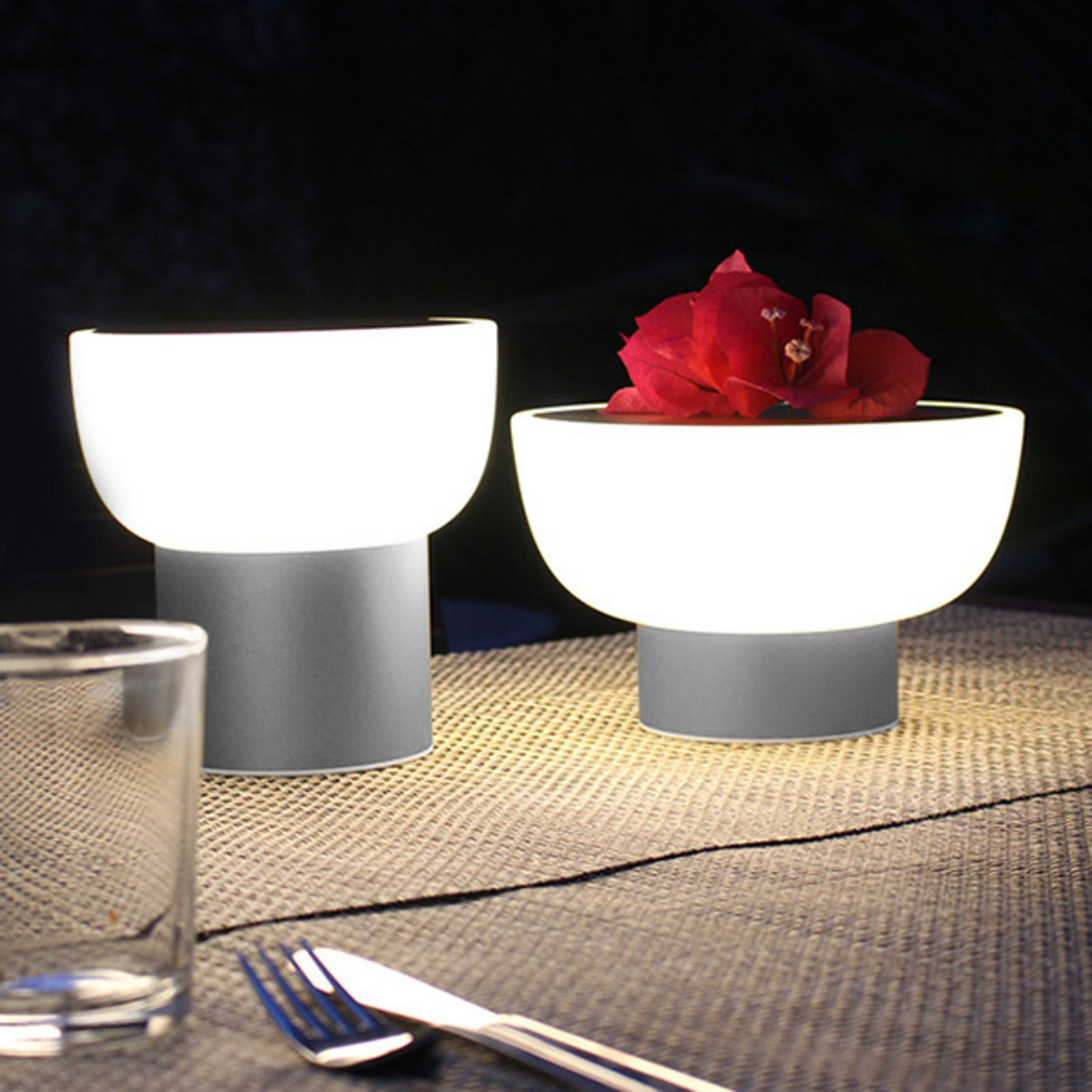 LED-Außendekoleuchte Patio, silber, 20 cm kaufen | Lampenwelt.ch