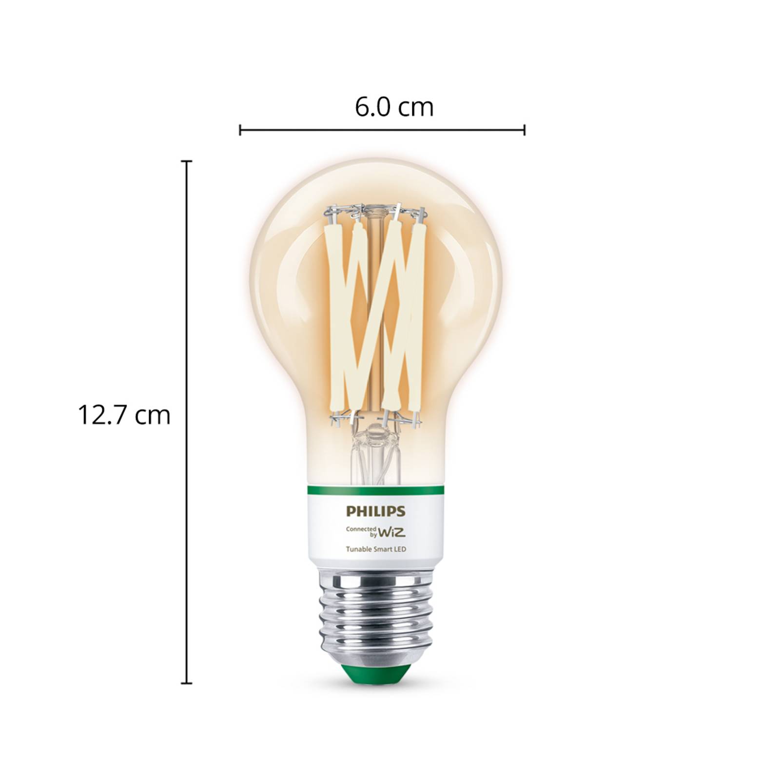 WiZ A60 LED WiFi E27 4,3W 903lm A-label CCT