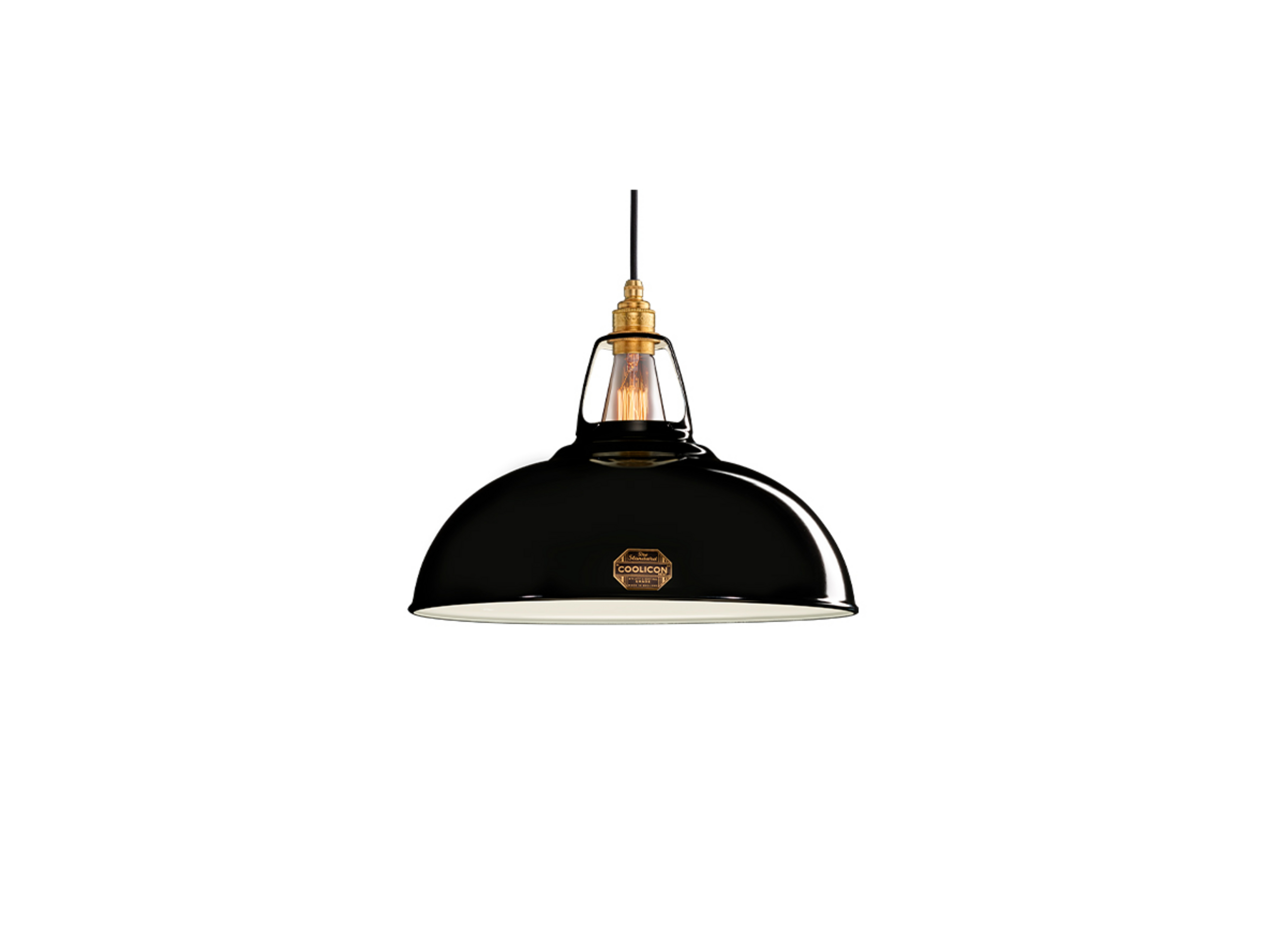 Large 1933 Design Pendant Jet Black - Coolicon
