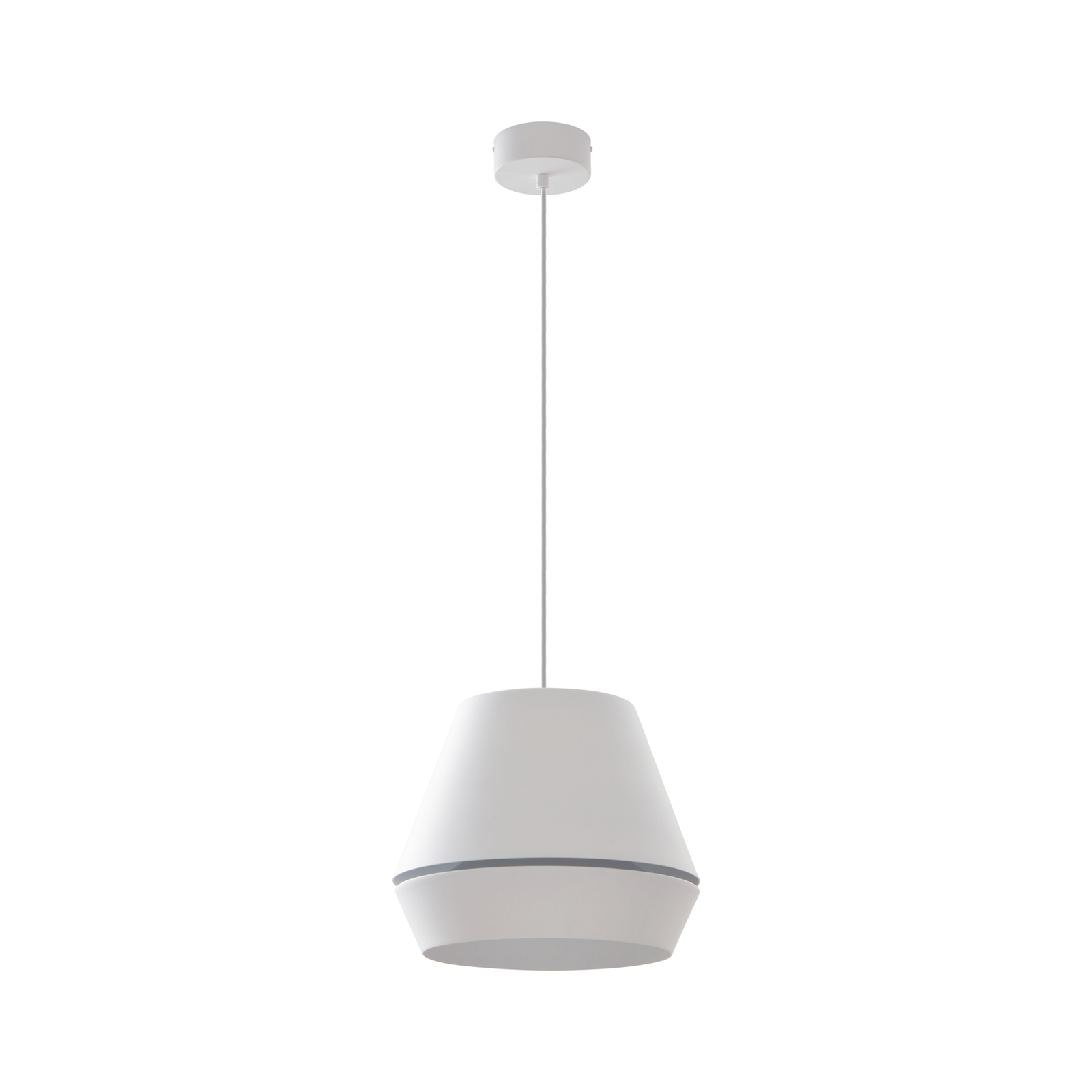 Lucande Mynoria hanglamp, wit, aluminium, Ø 35 cm