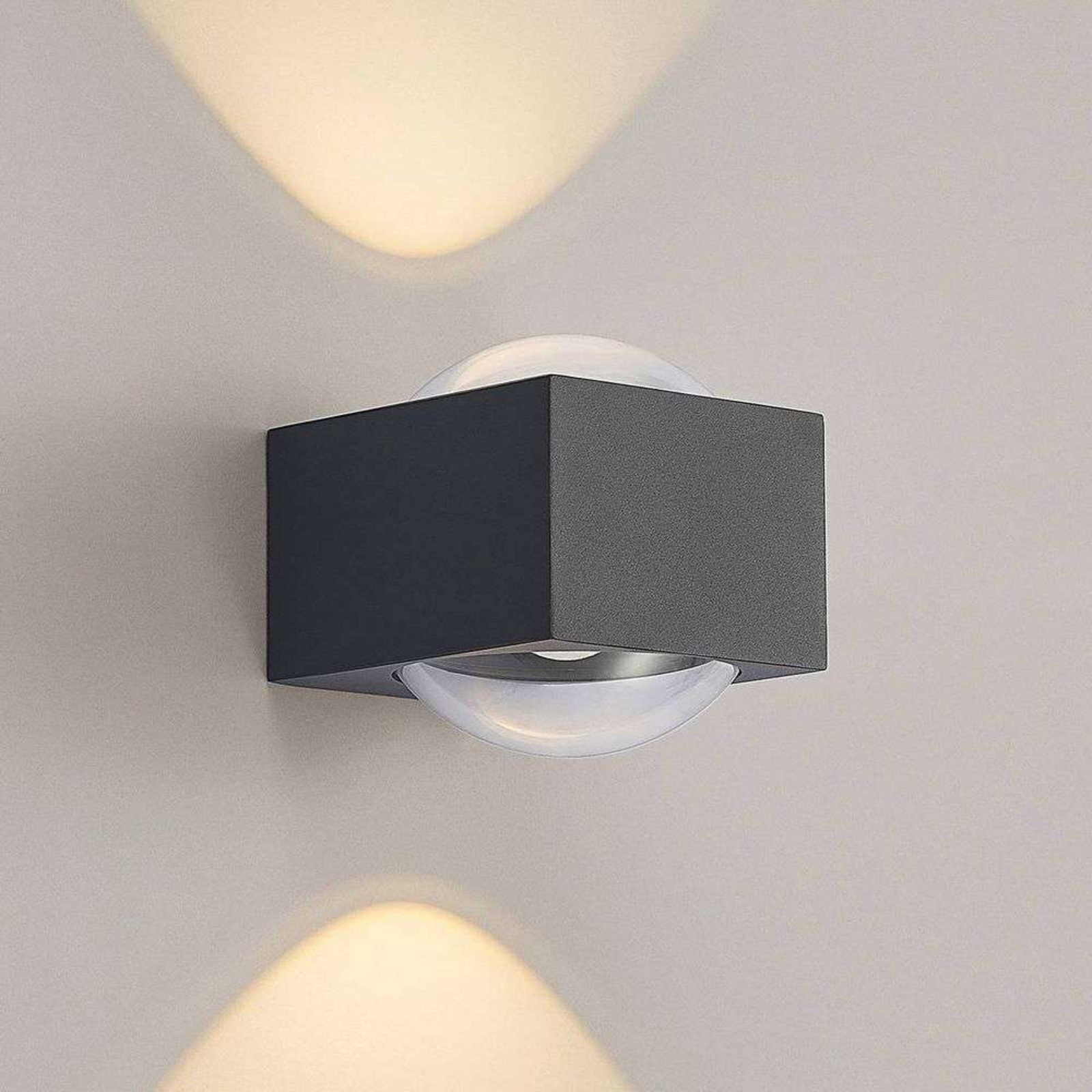 Almos LED Up/Down Außen Wandleuchte Dark Grey - Lucande