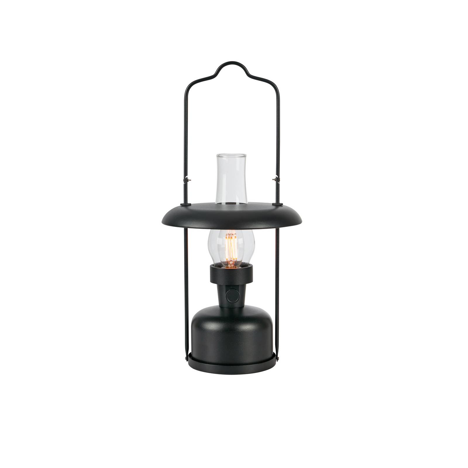 Markslöjd LED-Akkutischleuchte Fanos, schwarz, dimmbar, IP44