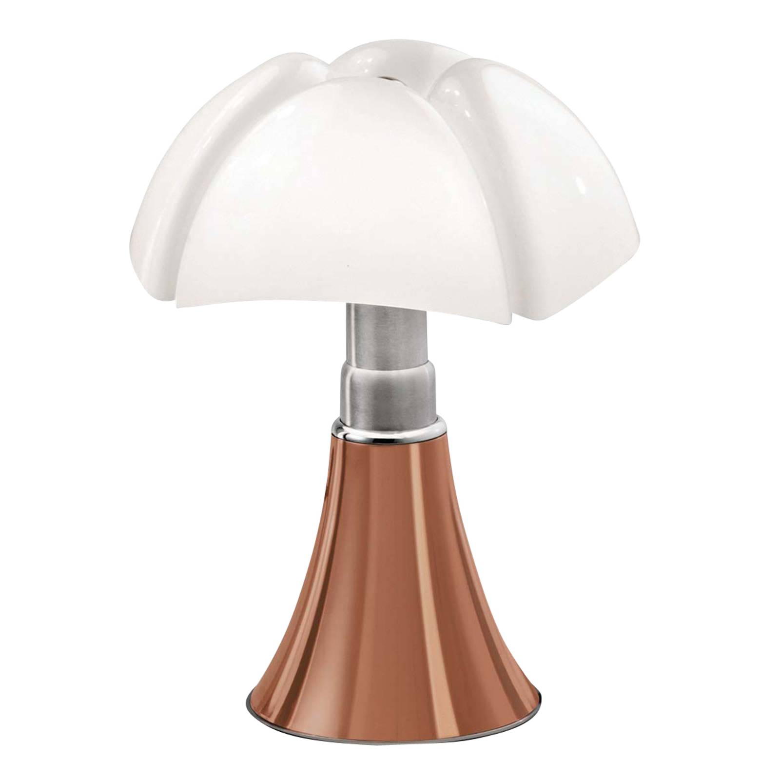 Martinelli Luce Minipipistrello table lamp copper, for Living / Dining Room, stainless steel, methacrylate, 7 W, H: 35 cm