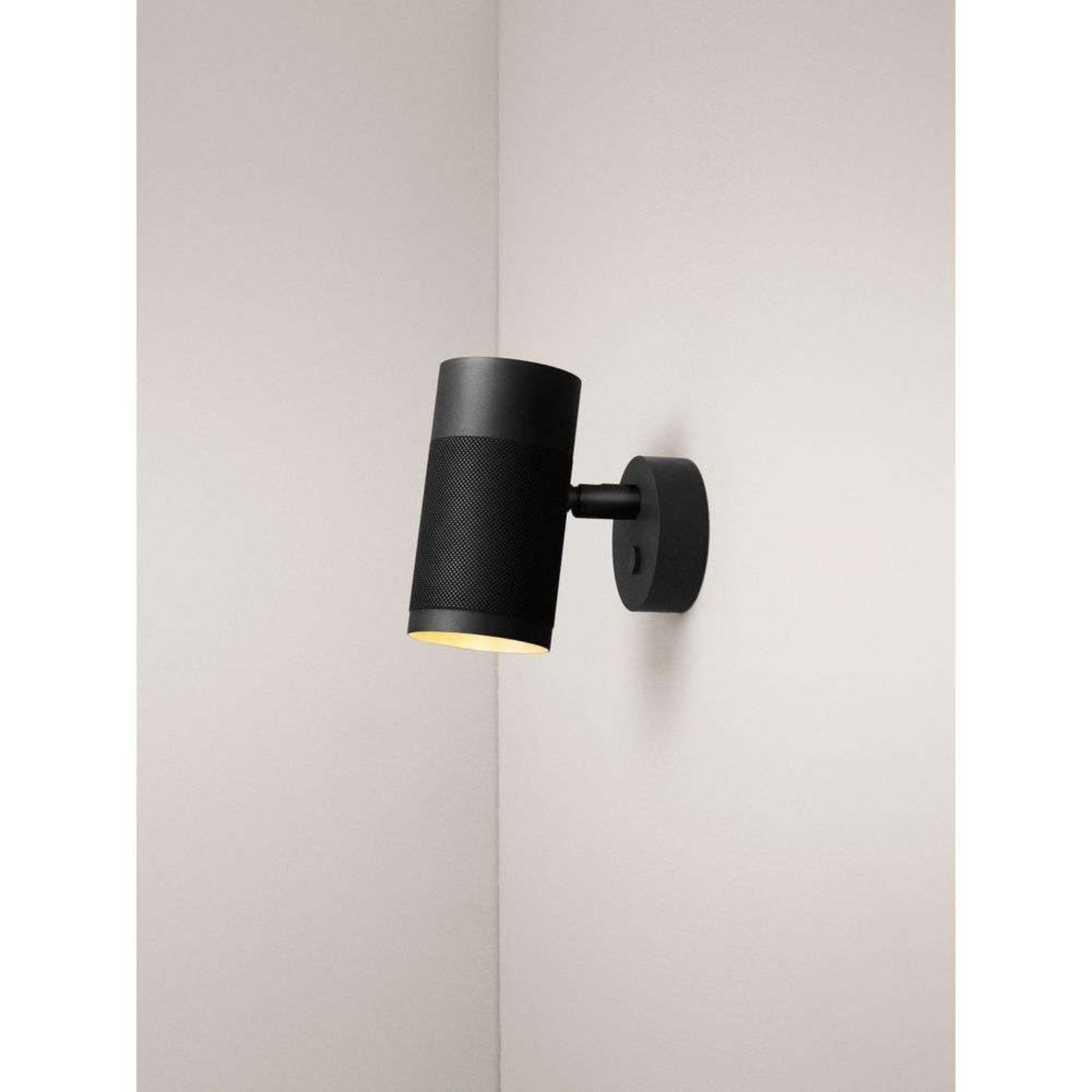 Patrone Wall Lamp Small Black Browned Brass - Thorup Copenhagen