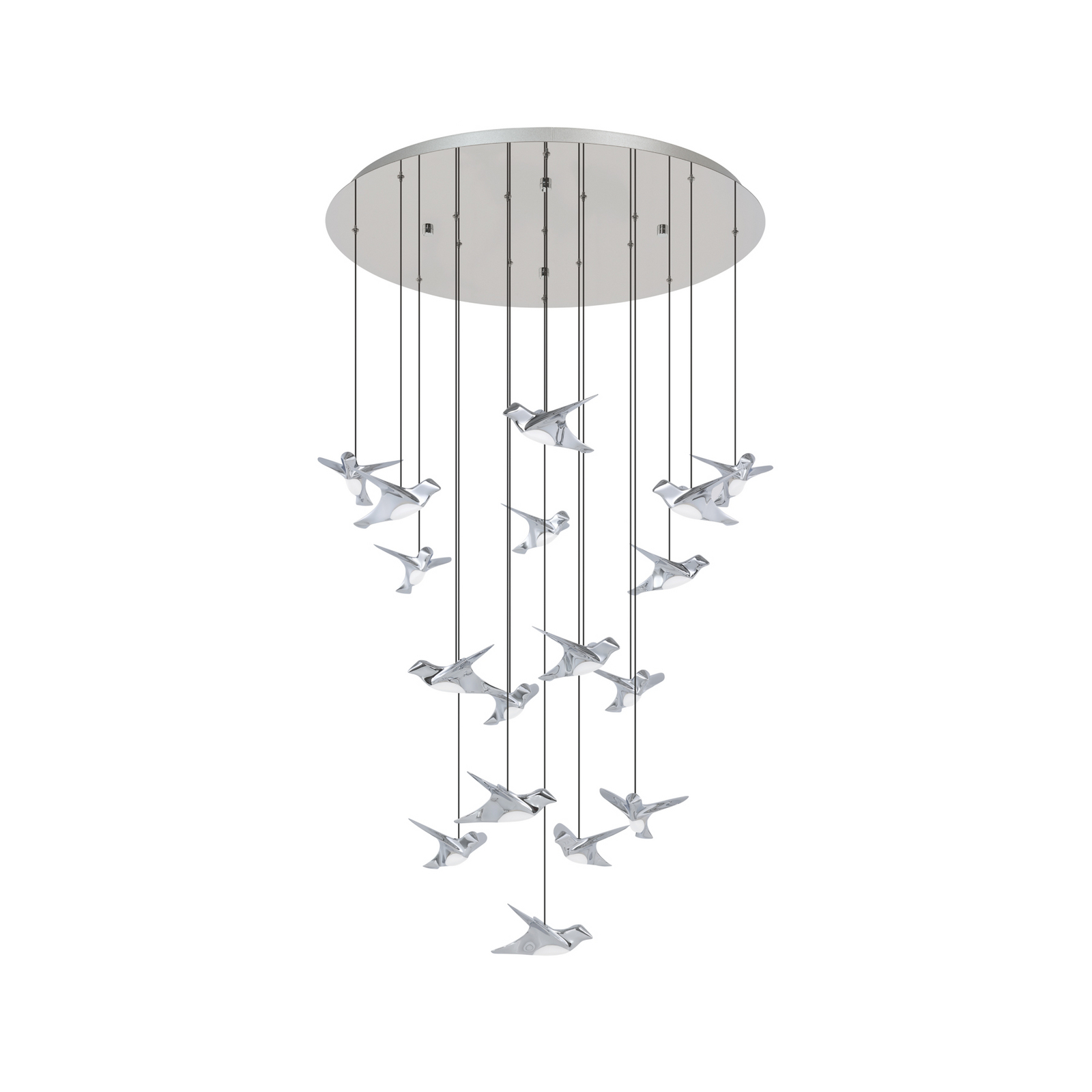 EGLO Stars Of Light Lampada a sospensione a LED Paratebueno cromata rotonda