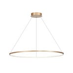 LED-Hängelampe Saturno, Ø 100 cm, goldfarben, 1-fl., 4.000 K
