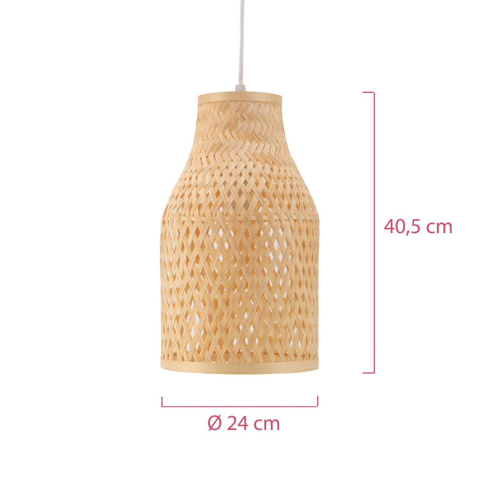 Pauleen Woody Romance lampa wisząca z bambusa