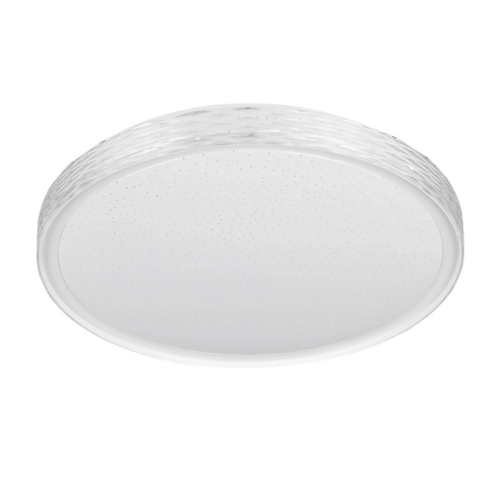 Varda LED ceiling light, white, Ø 39 cm, remote control