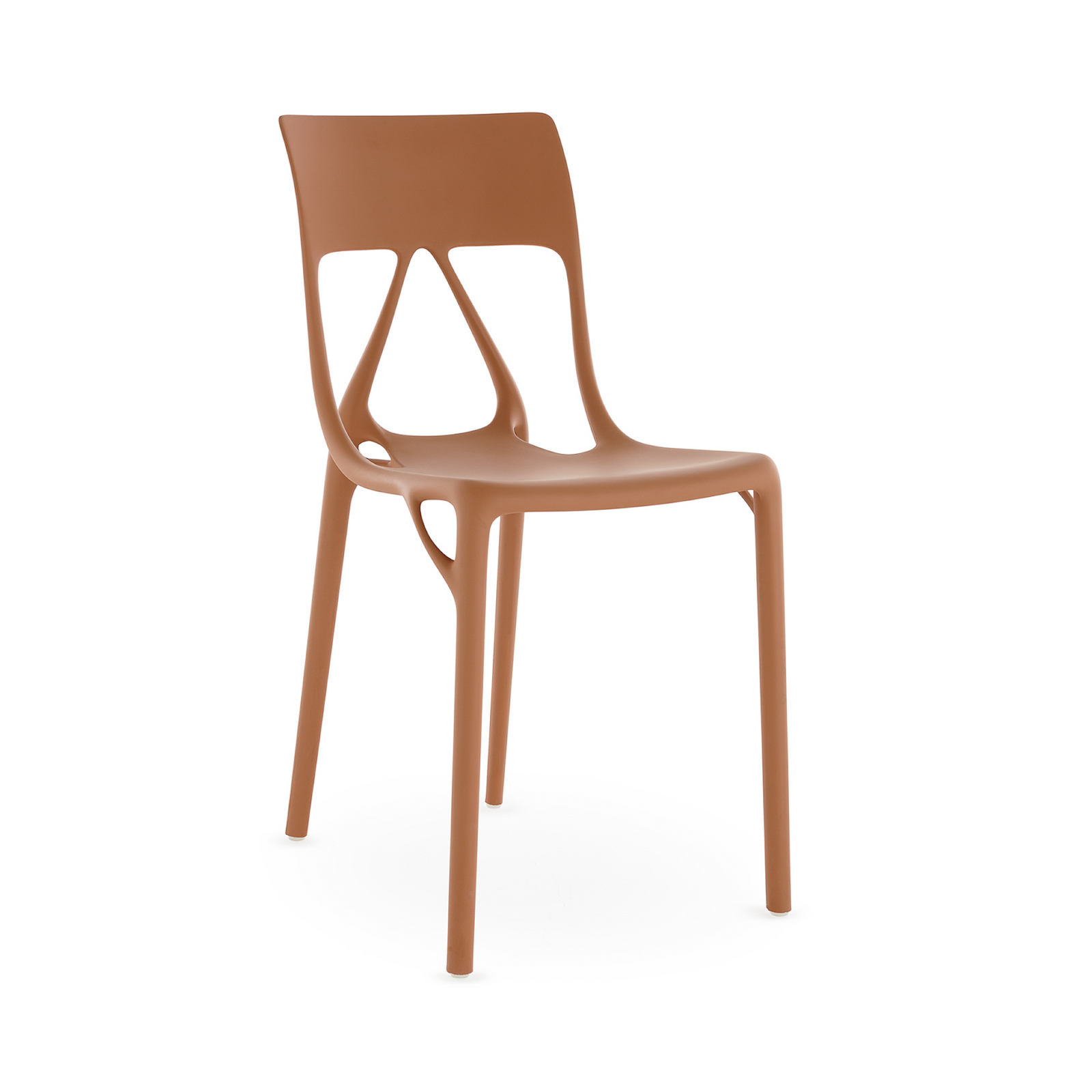 Chaises A.I. Lite, terre cuite, hauteur 80 cm, lot de 2 - Kartell