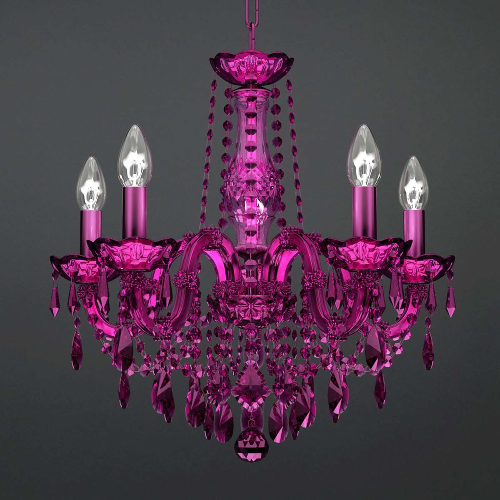 Purple Maria Teresa chandelier