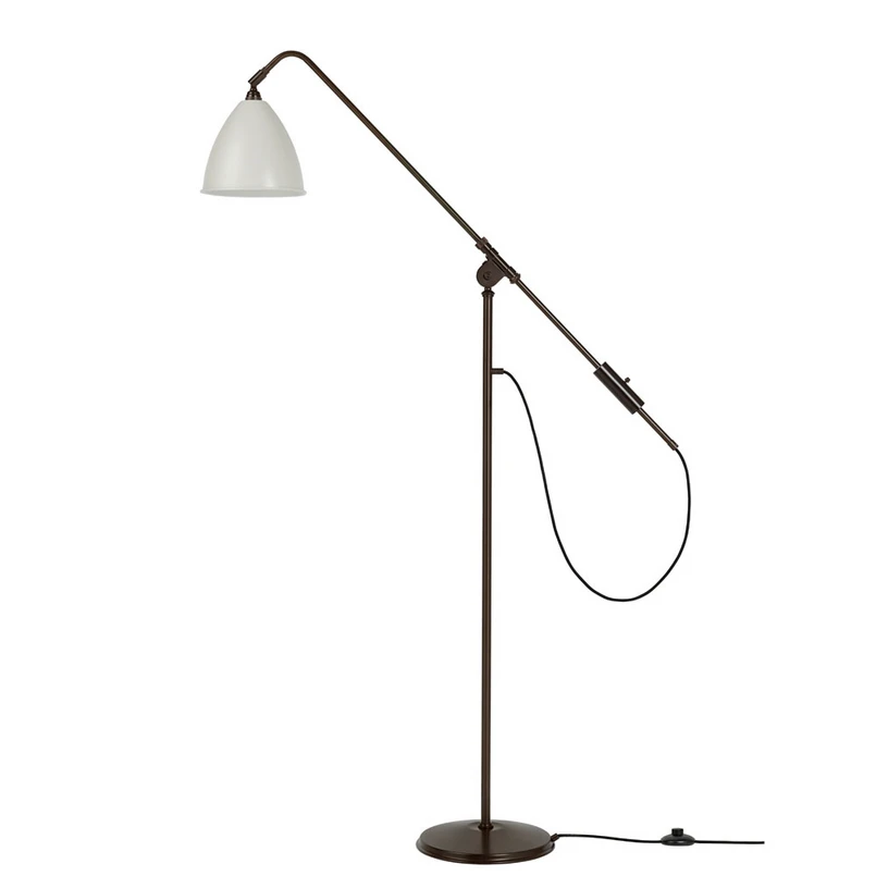 GUBI – Bestlite BL4 Stehleuchte, Ø 21 cm, weiß/schwarz