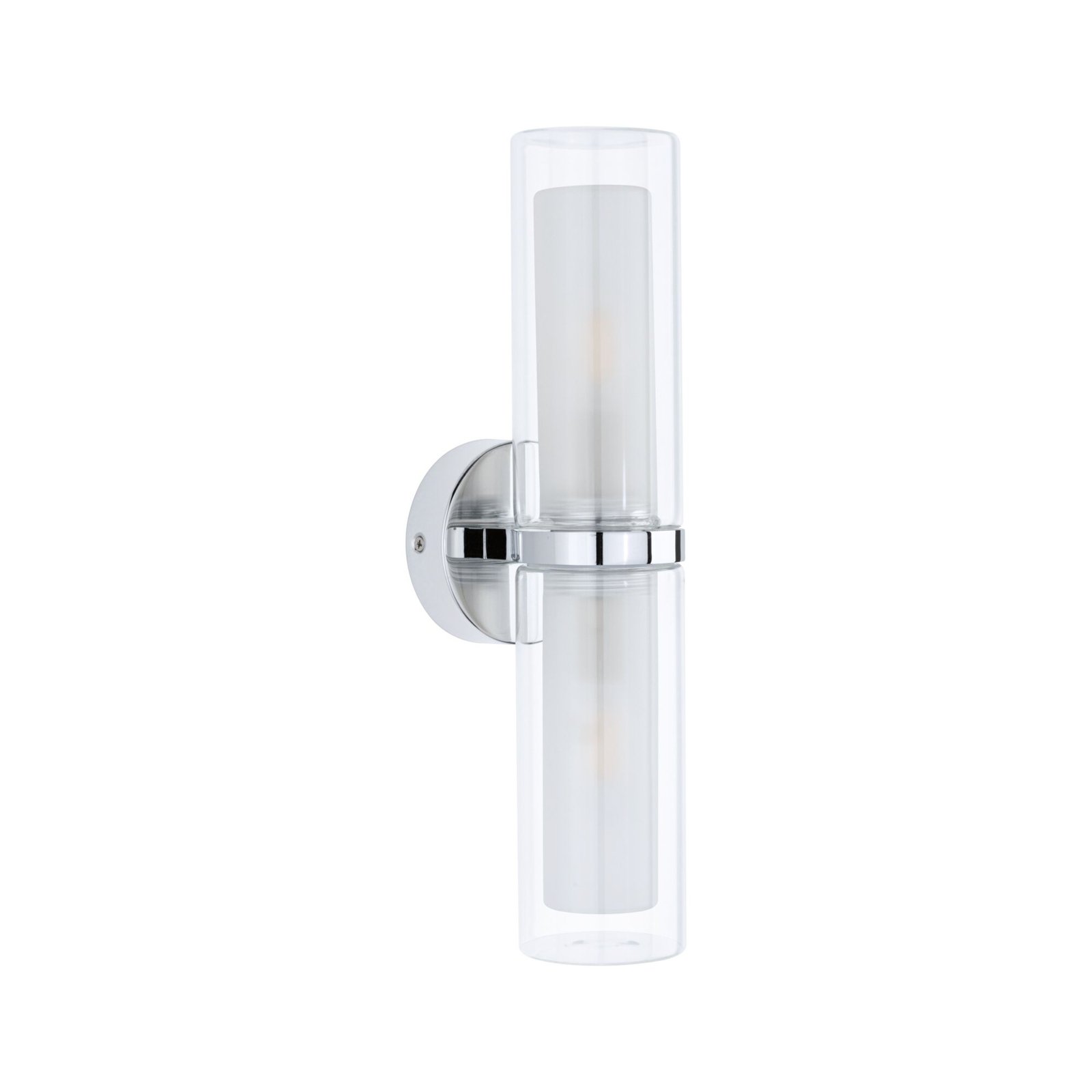 Luena 2 Wandleuchte IP44 Dim. Chrom/Clear - Paulmann