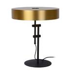 Lampe à poser Giada avec abat-jour plat en doré