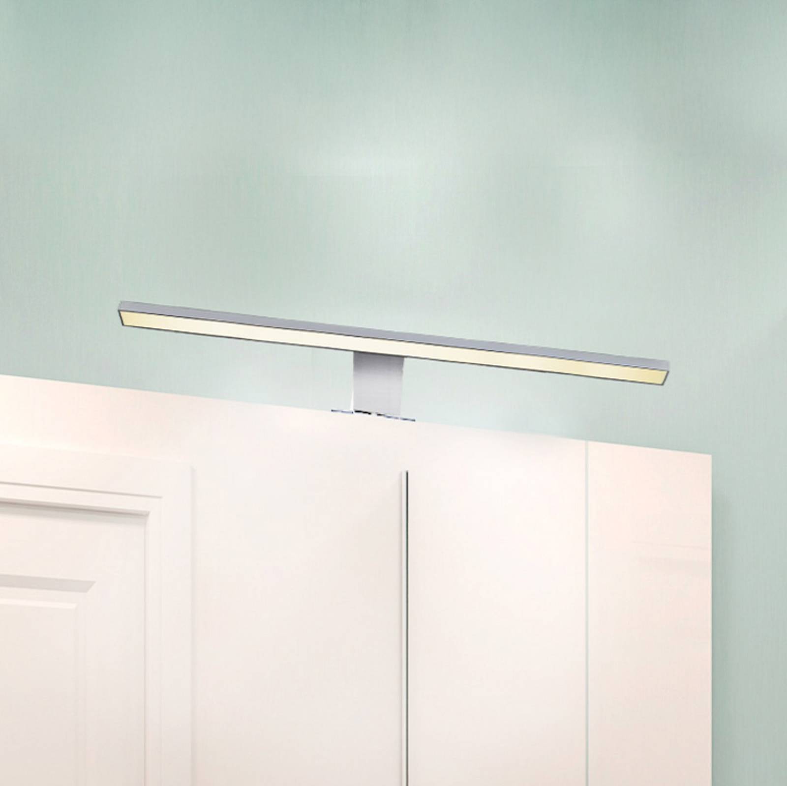 B.K. Licht Applique pour miroir LED Mira, L 60 cm, chrome, métal, 4 000 K