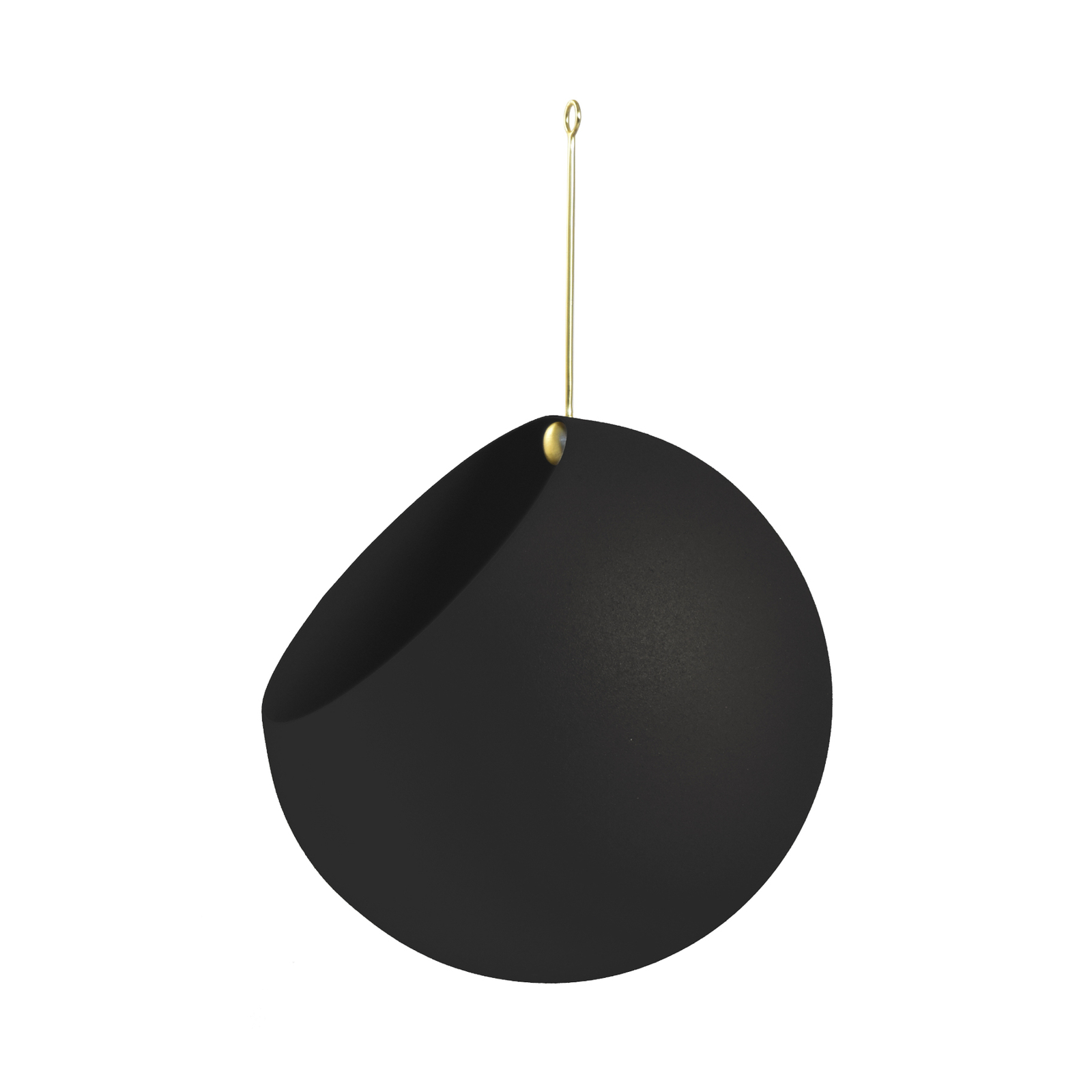 AYTM Globe bloempot, hangend, Ø 21 cm, zwart, aluminium