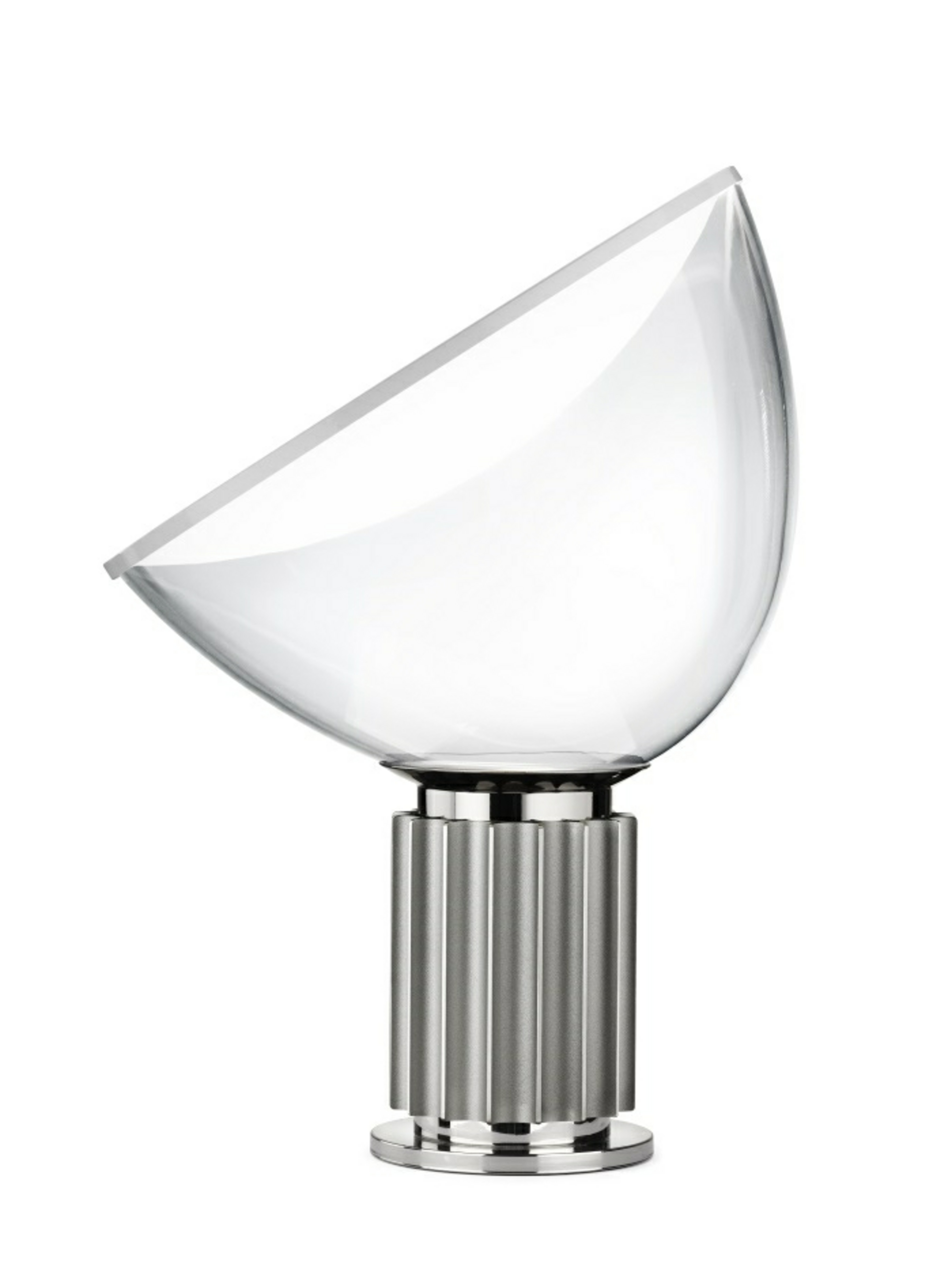 Taccia LED (Glas) Bordlampe Silver - Flos