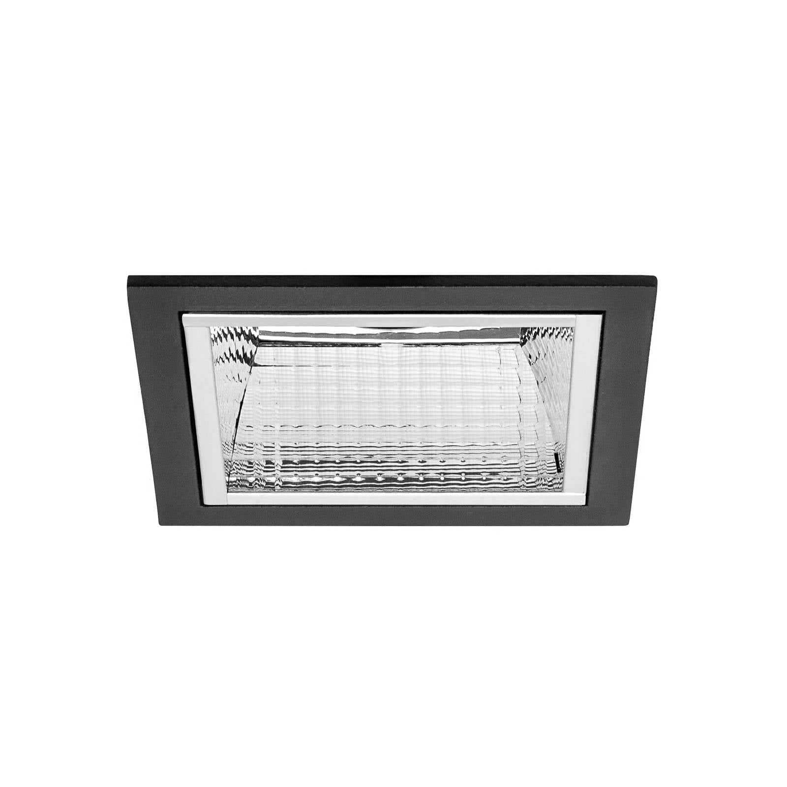 BRUMBERG Apollo Mini, facettiert, eckig, 3.000 K, schwarz