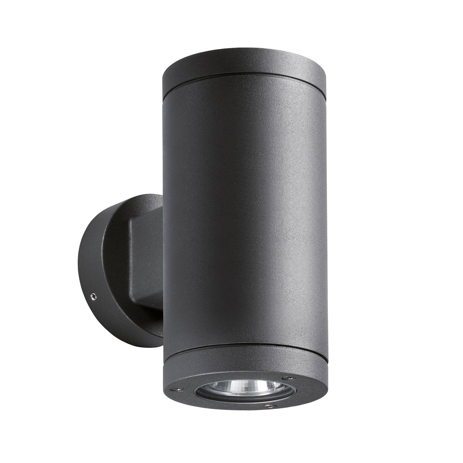 Wandleuchte Up&Down in Graphit 2x GU10 IP66 172x86mm - grey - LCD