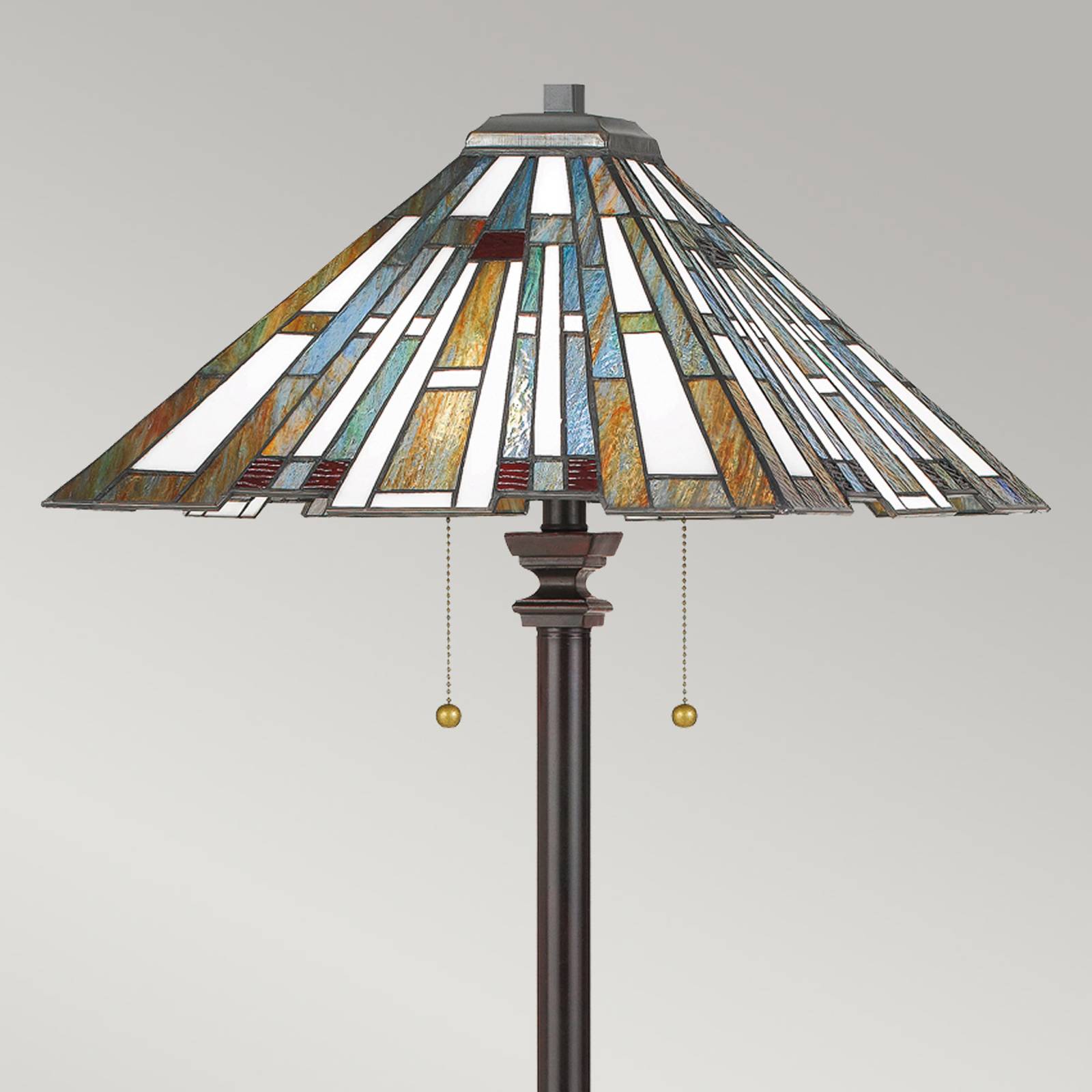 QUOIZEL Maybeck gulvlampe i Tiffany design