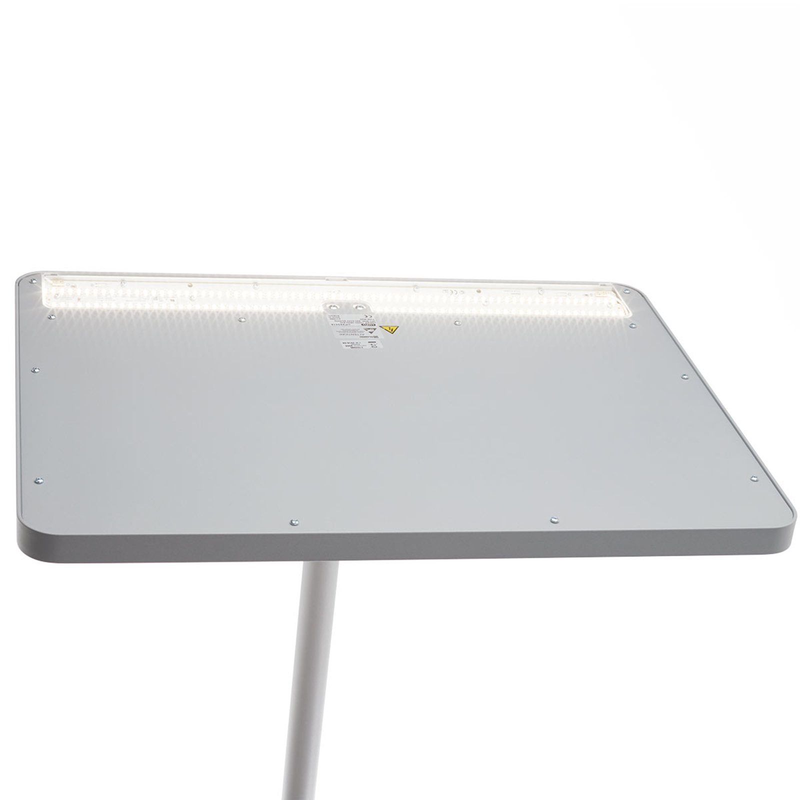 Office floor lamp Linea-F with sensor, grey