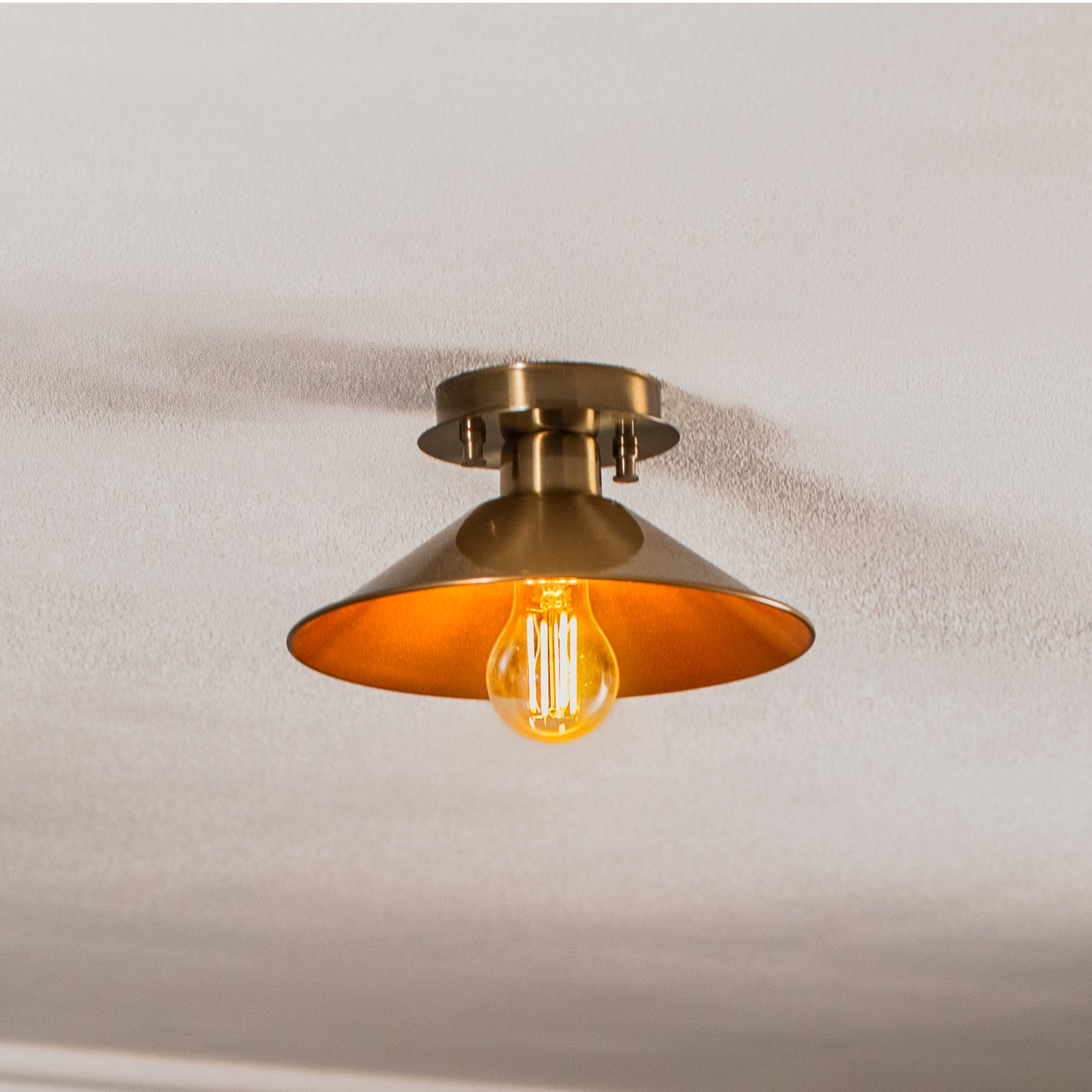 Plafoniera Berceste N-662 1 luce Ø24 oro anticato